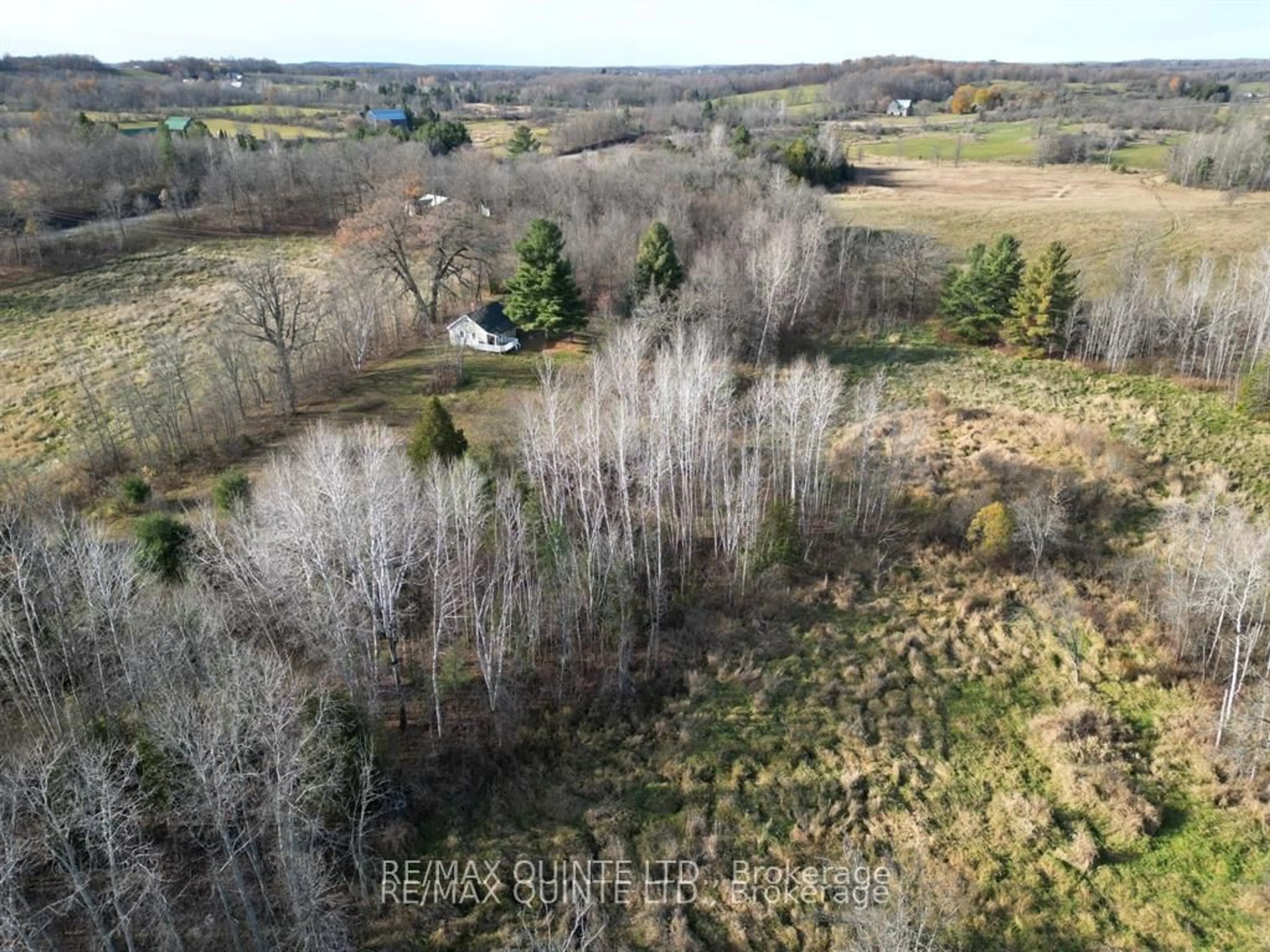 A pic from outside/outdoor area/front of a property/back of a property/a pic from drone, forest/trees view for 1578 Cooper Rd, Madoc Ontario K0K 2K0