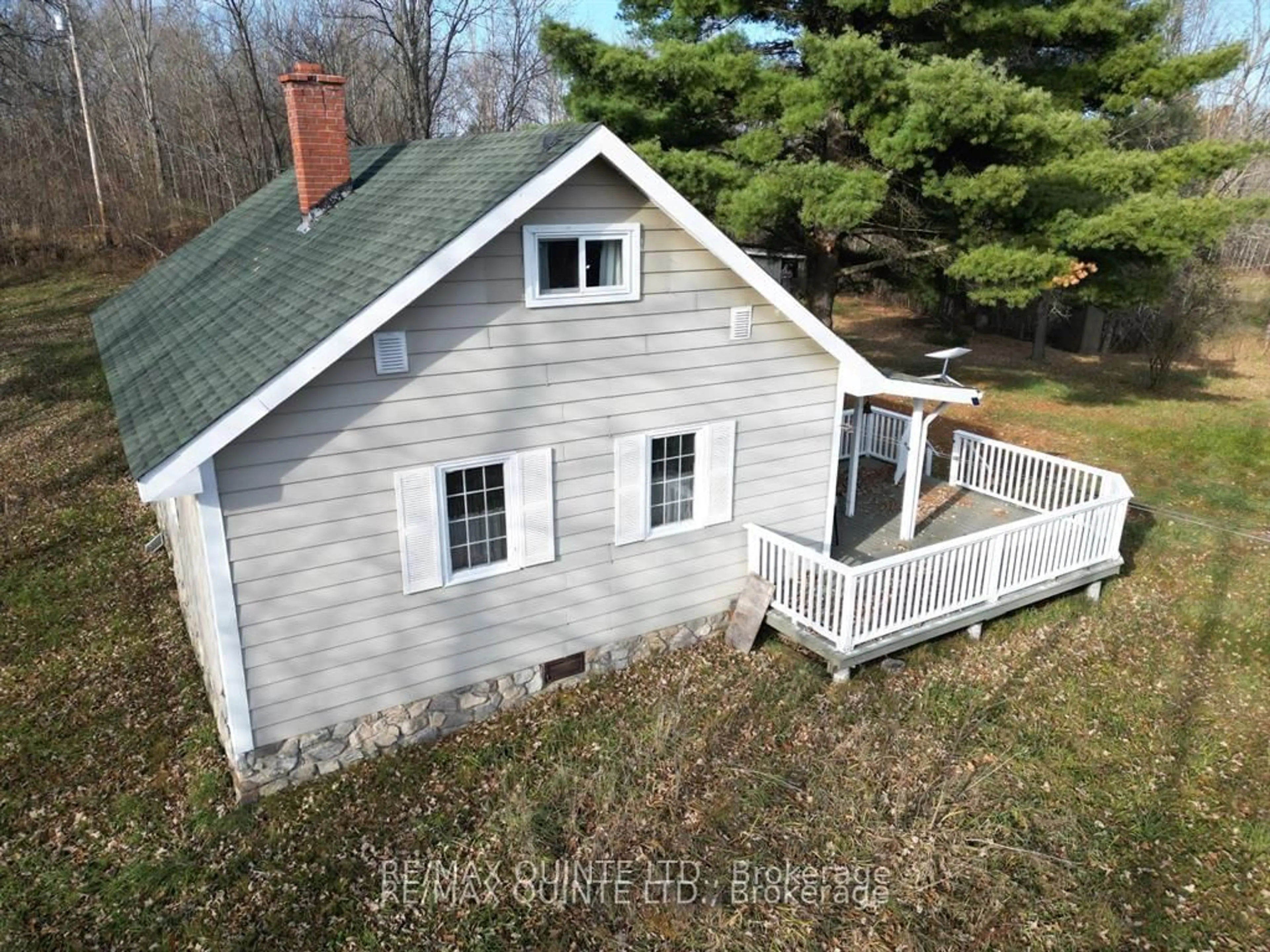 A pic from outside/outdoor area/front of a property/back of a property/a pic from drone, water/lake/river/ocean view for 1578 Cooper Rd, Madoc Ontario K0K 2K0
