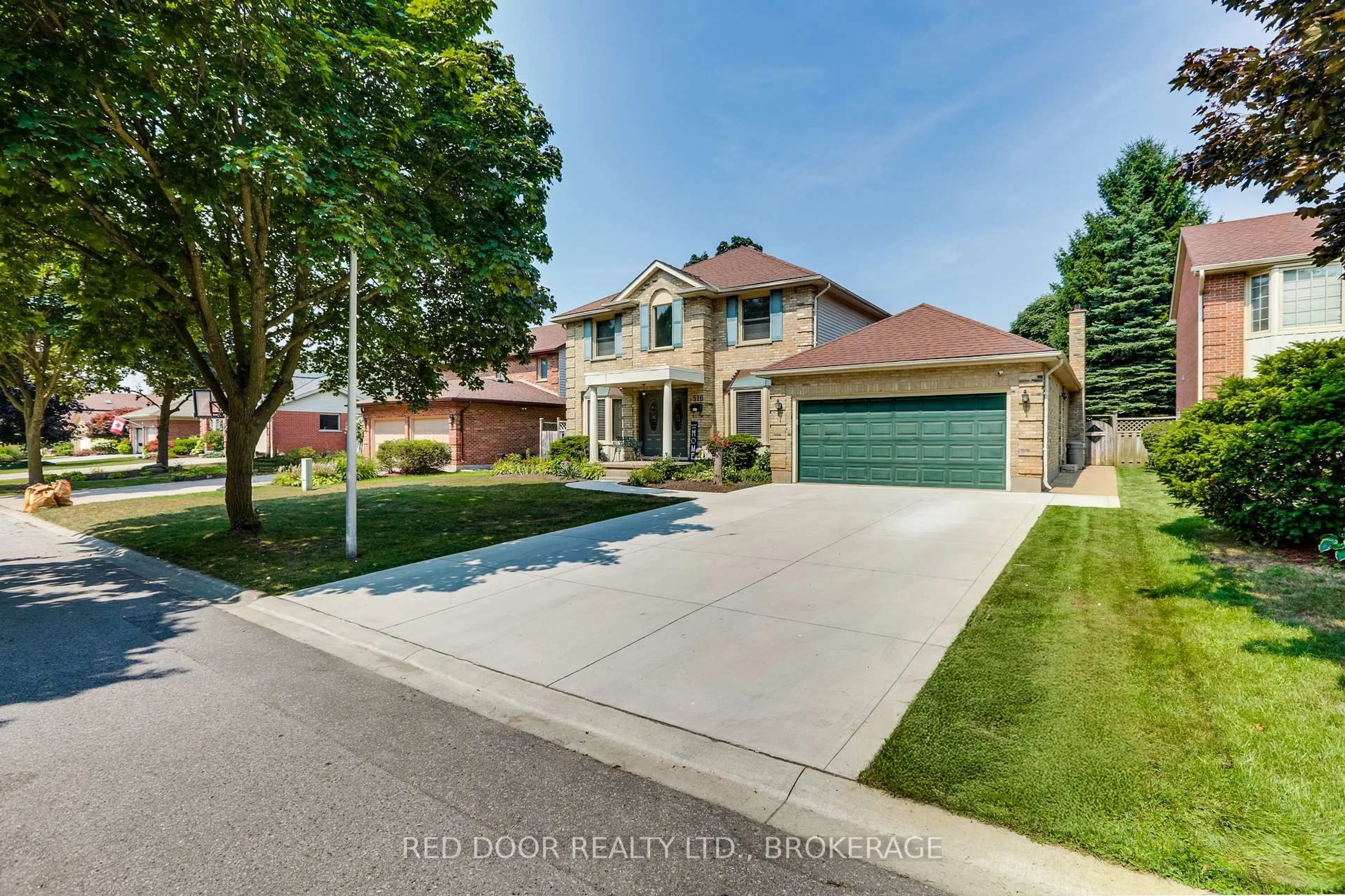 Home with brick exterior material, street for 516 Jeffreybrook Dr, London North Ontario N5X 2S6