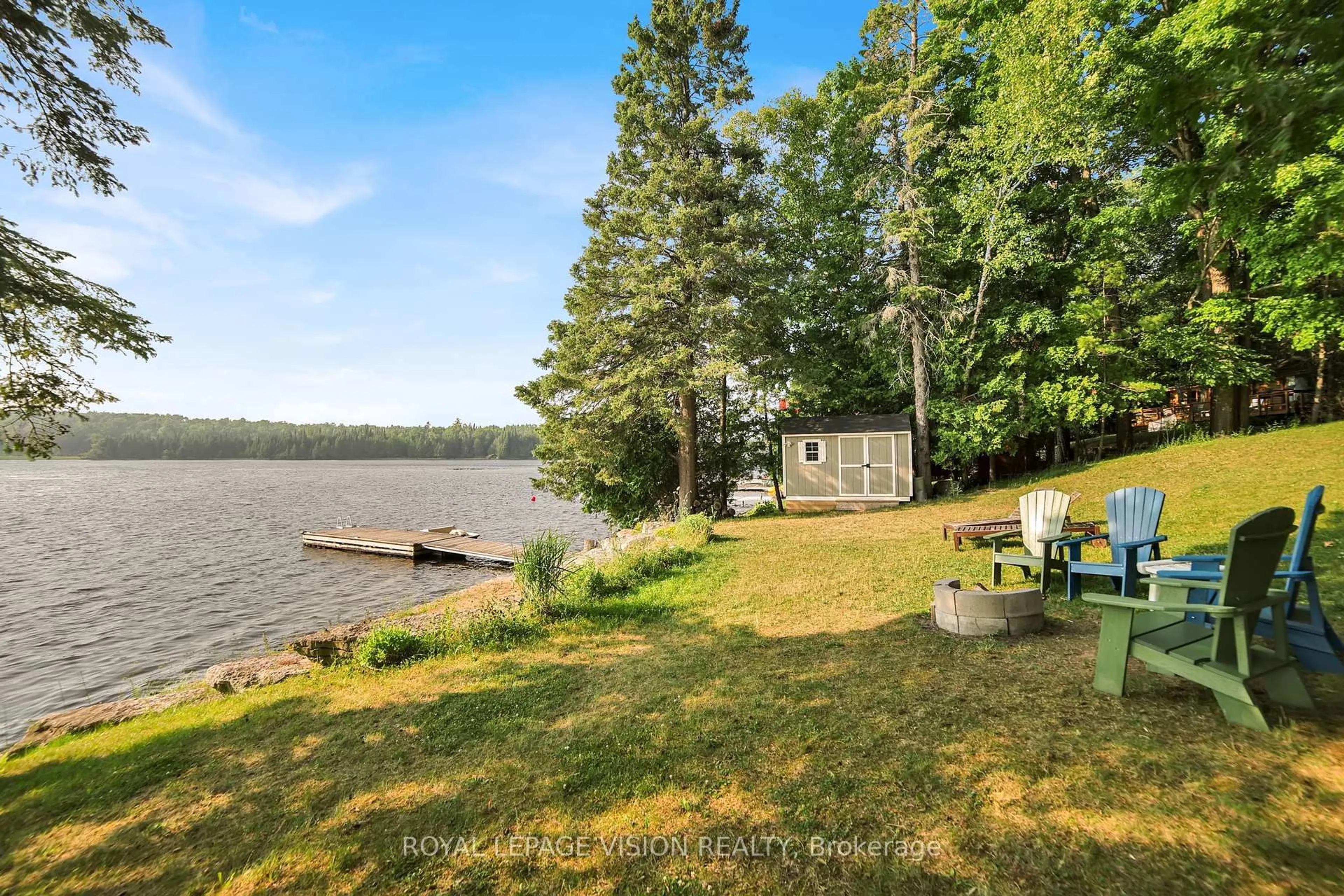 Patio, water/lake/river/ocean view for 197 Lightning Point Rd, Kawartha Lakes Ontario K0M 1K0