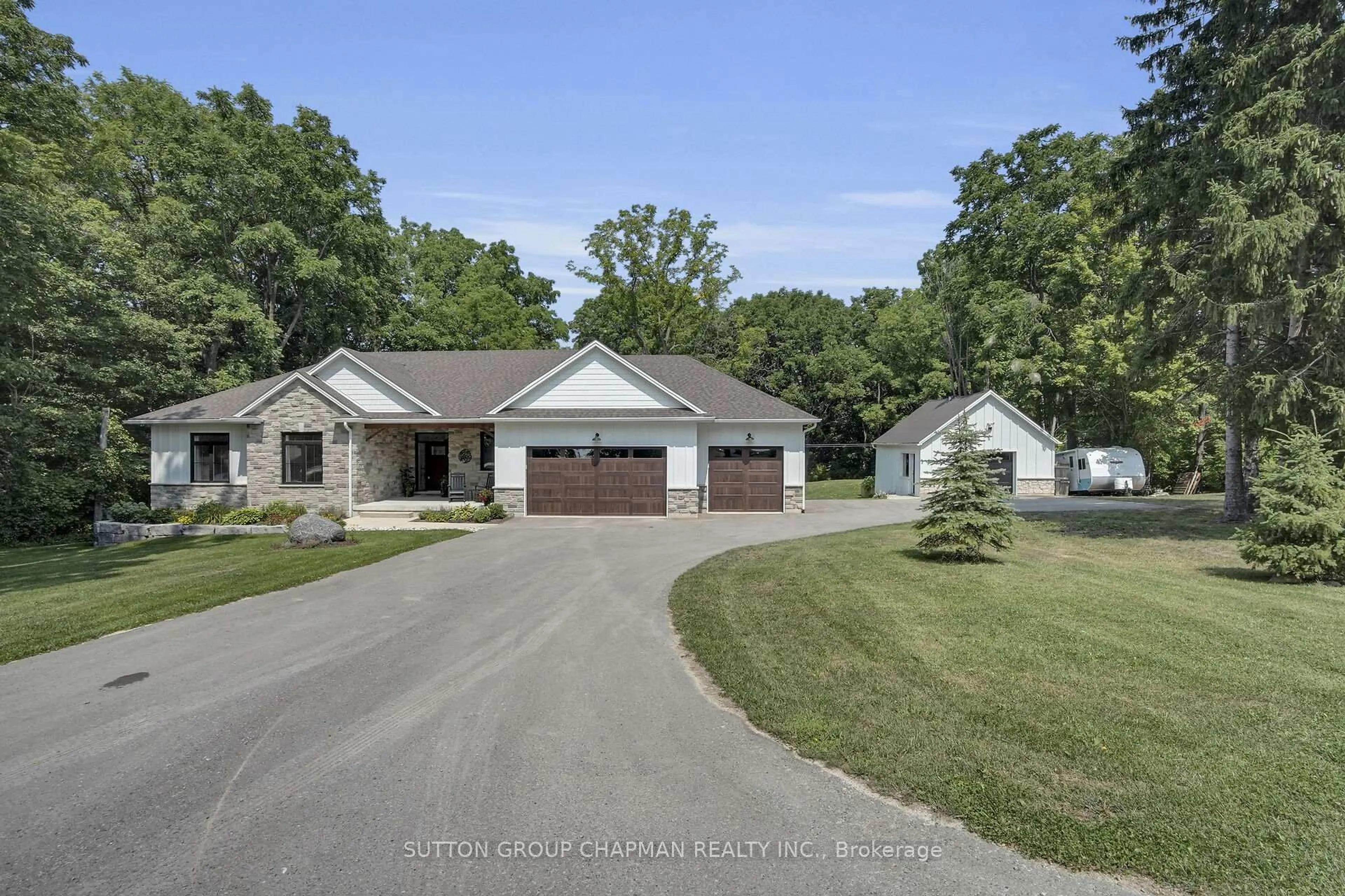 A pic from outside/outdoor area/front of a property/back of a property/a pic from drone, street for 16554 Wyton Dr, Thames Centre Ontario N0M 2P0
