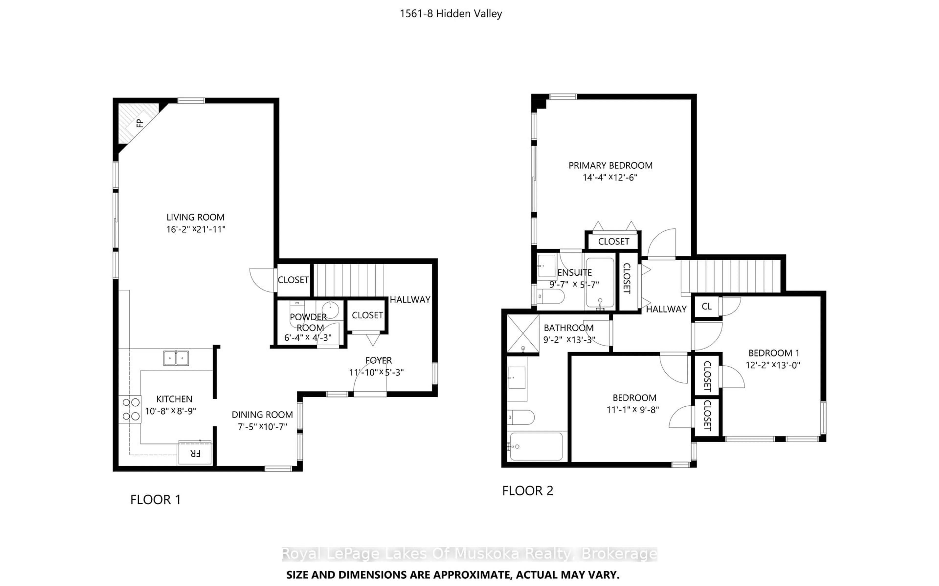 Floor plan for 1561 Hidden Valley Rd #8, Huntsville Ontario P1H 1A4