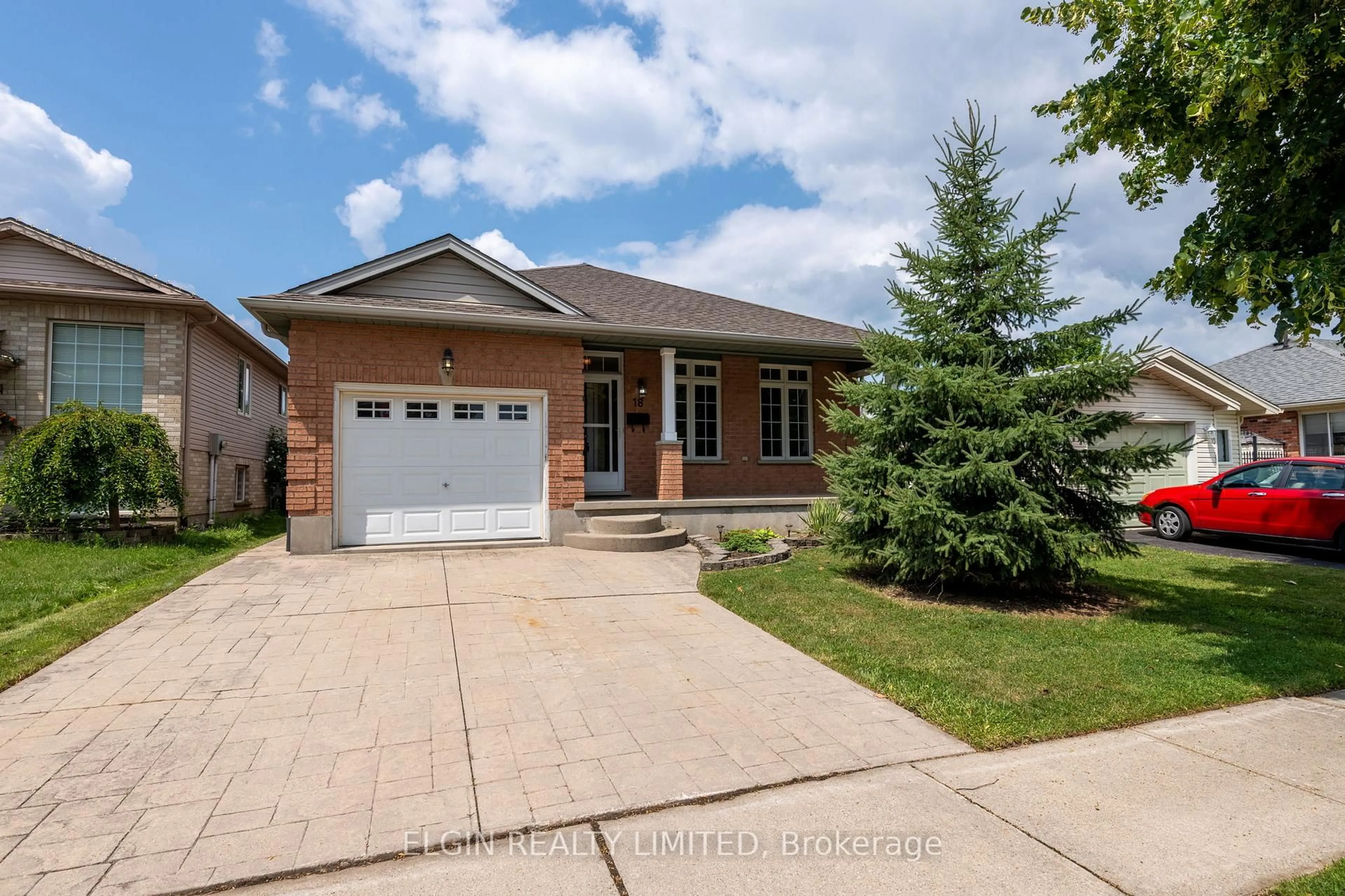 Home with brick exterior material, street for 18 Rosethorn Crt, St. Thomas Ontario N5R 6C7