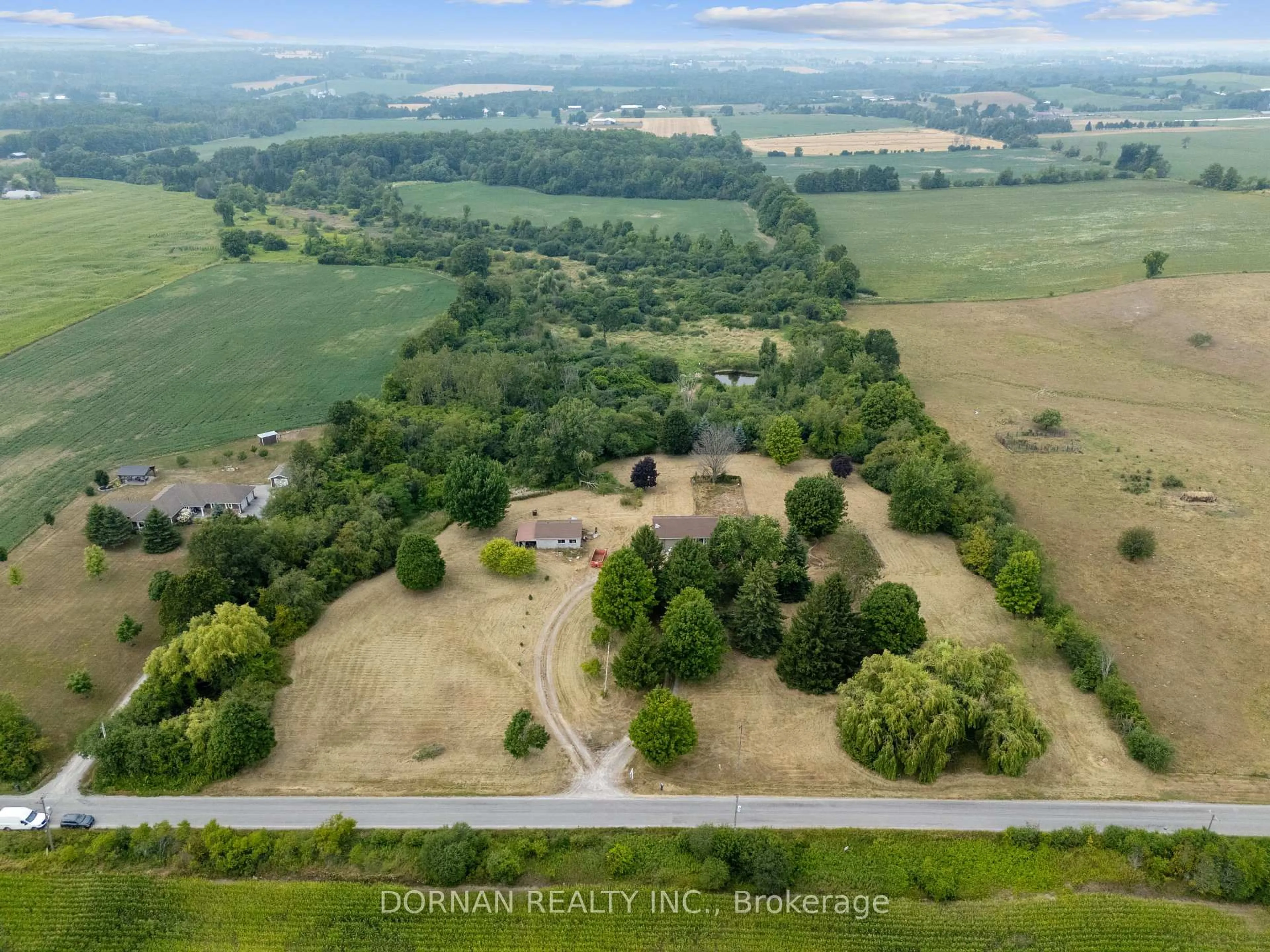 A pic from outside/outdoor area/front of a property/back of a property/a pic from drone, unknown for 5858 Eagleson Line, Cavan Monaghan Ontario L0A 1G0