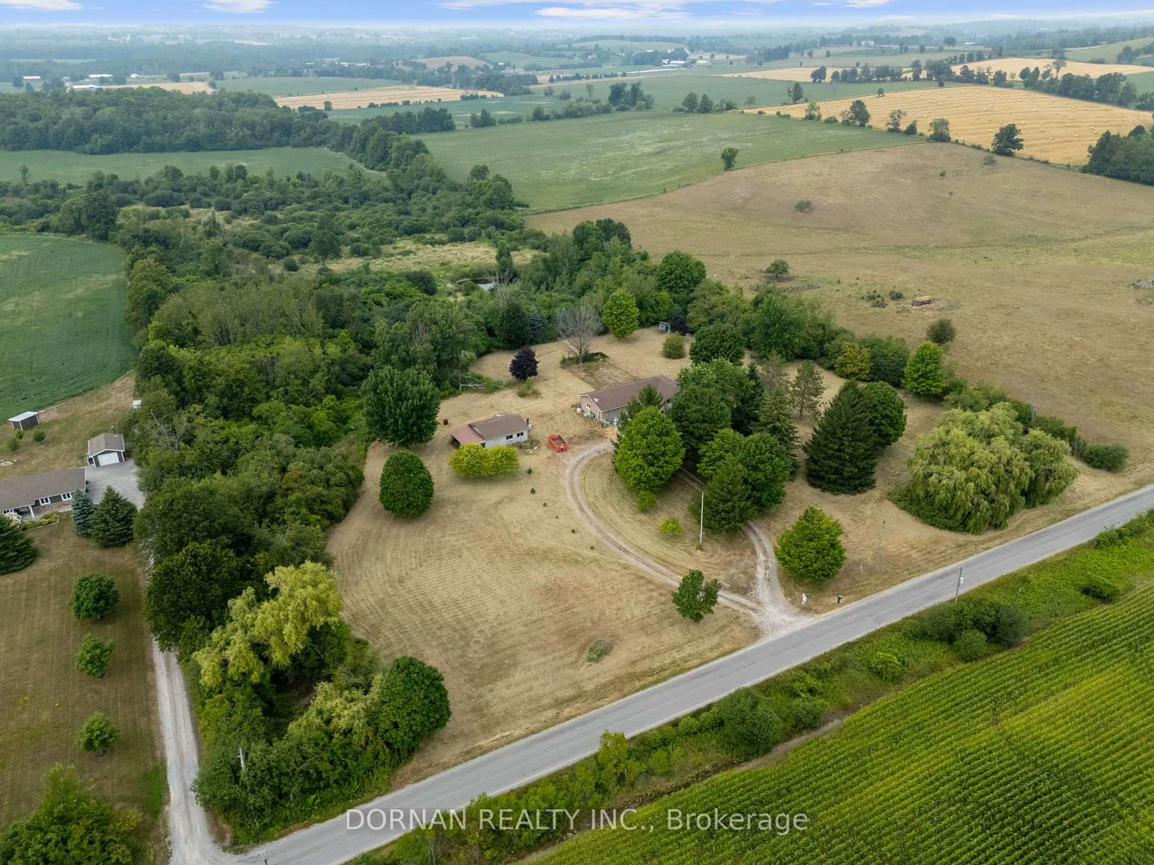 A pic from outside/outdoor area/front of a property/back of a property/a pic from drone, unknown for 5858 Eagleson Line, Cavan Monaghan Ontario L0A 1G0