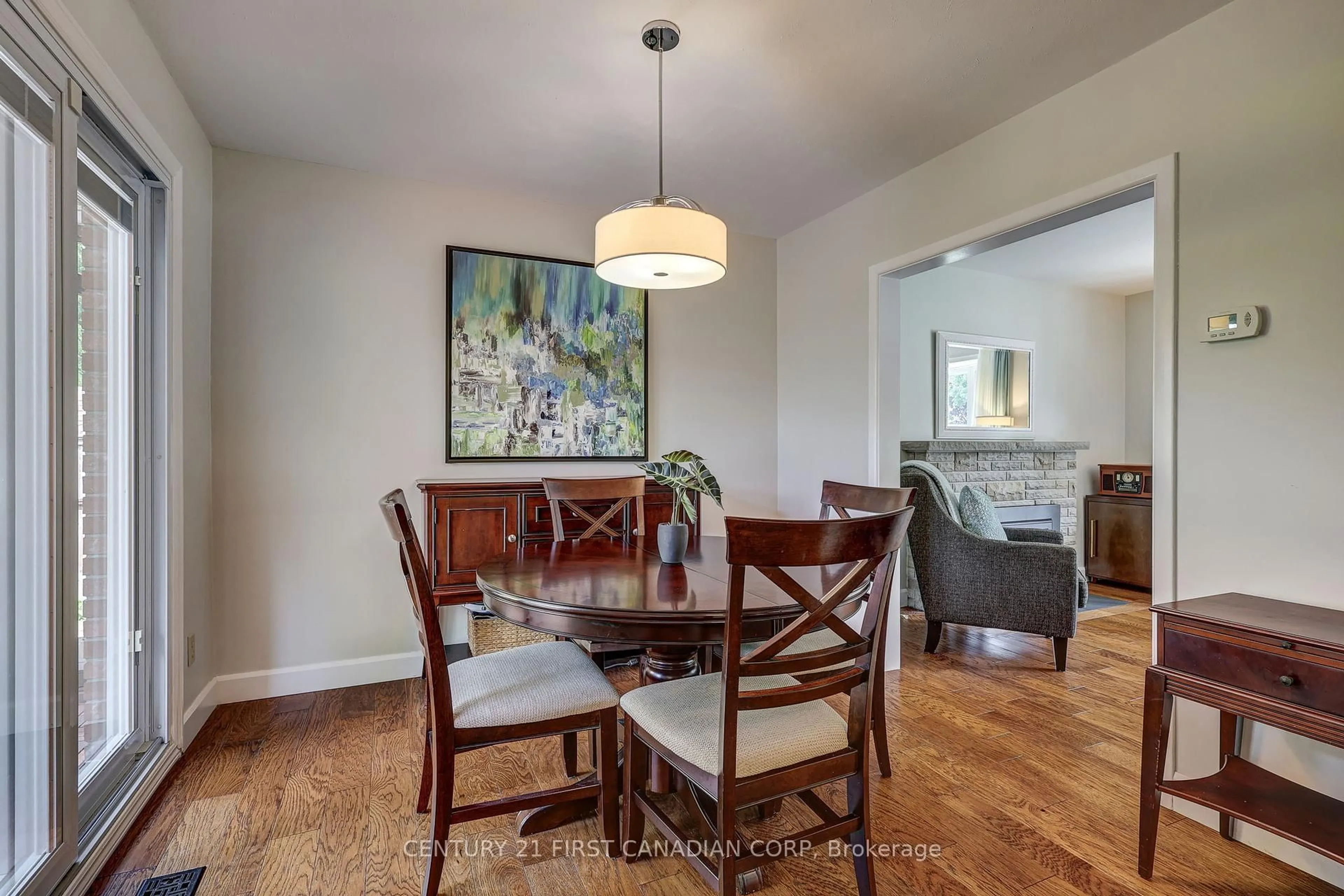 Dining room, wood/laminate floor for 611 Chiddington Ave, London South Ontario N6C 2W6
