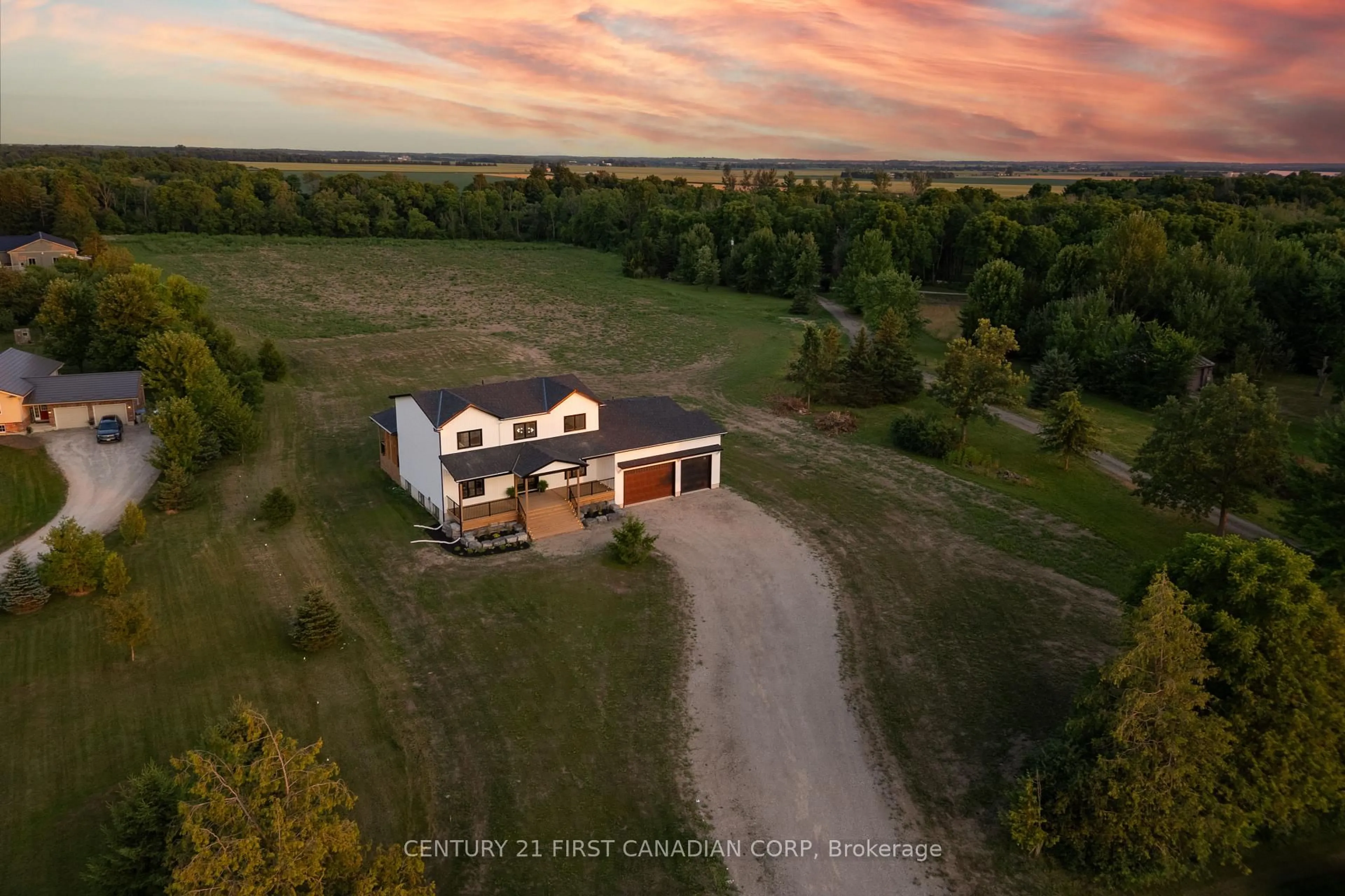 A pic from outside/outdoor area/front of a property/back of a property/a pic from drone, building for 12110 GALE Rd, North Middlesex Ontario N0M 1A0