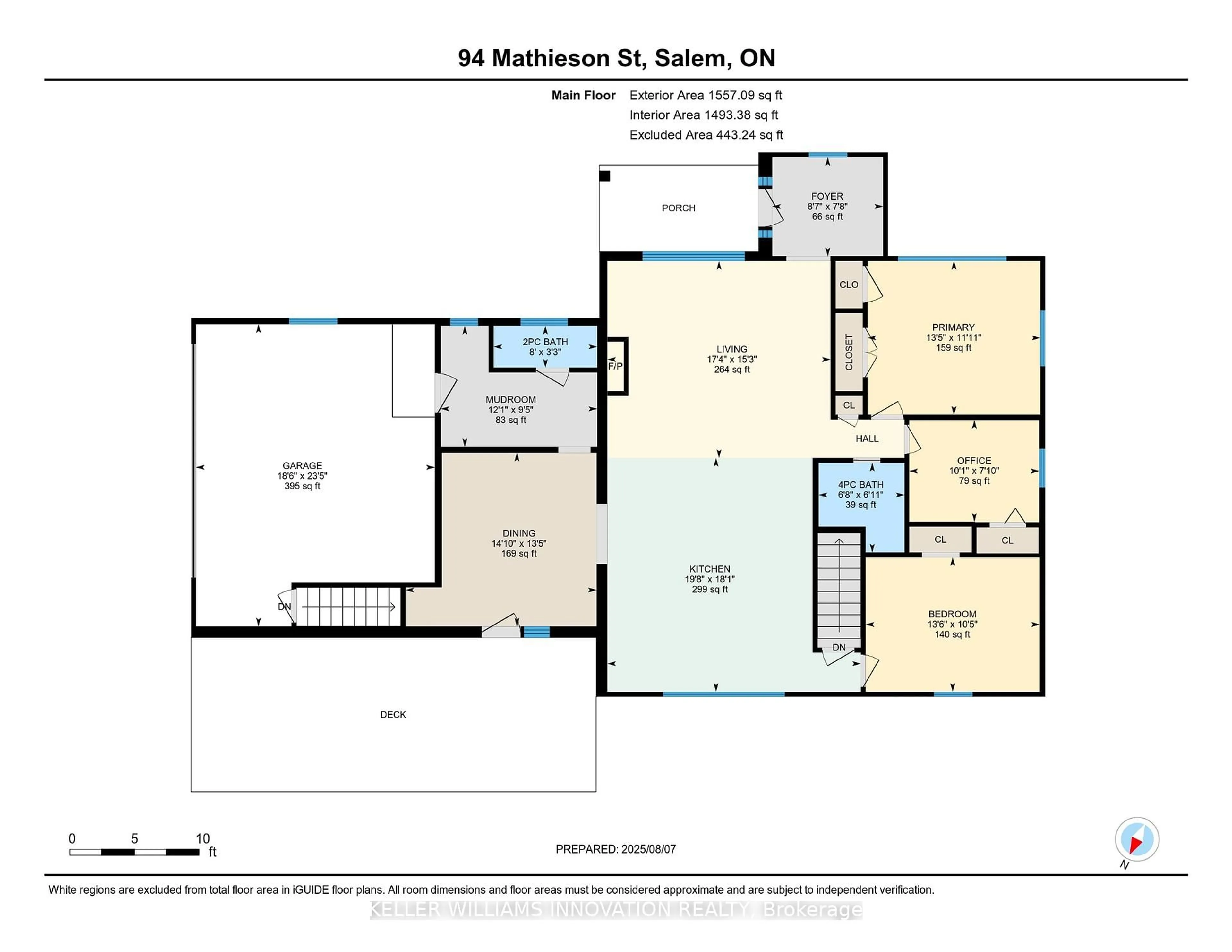 Floor plan for 94 Mathieson St, Centre Wellington Ontario N0B 1S0