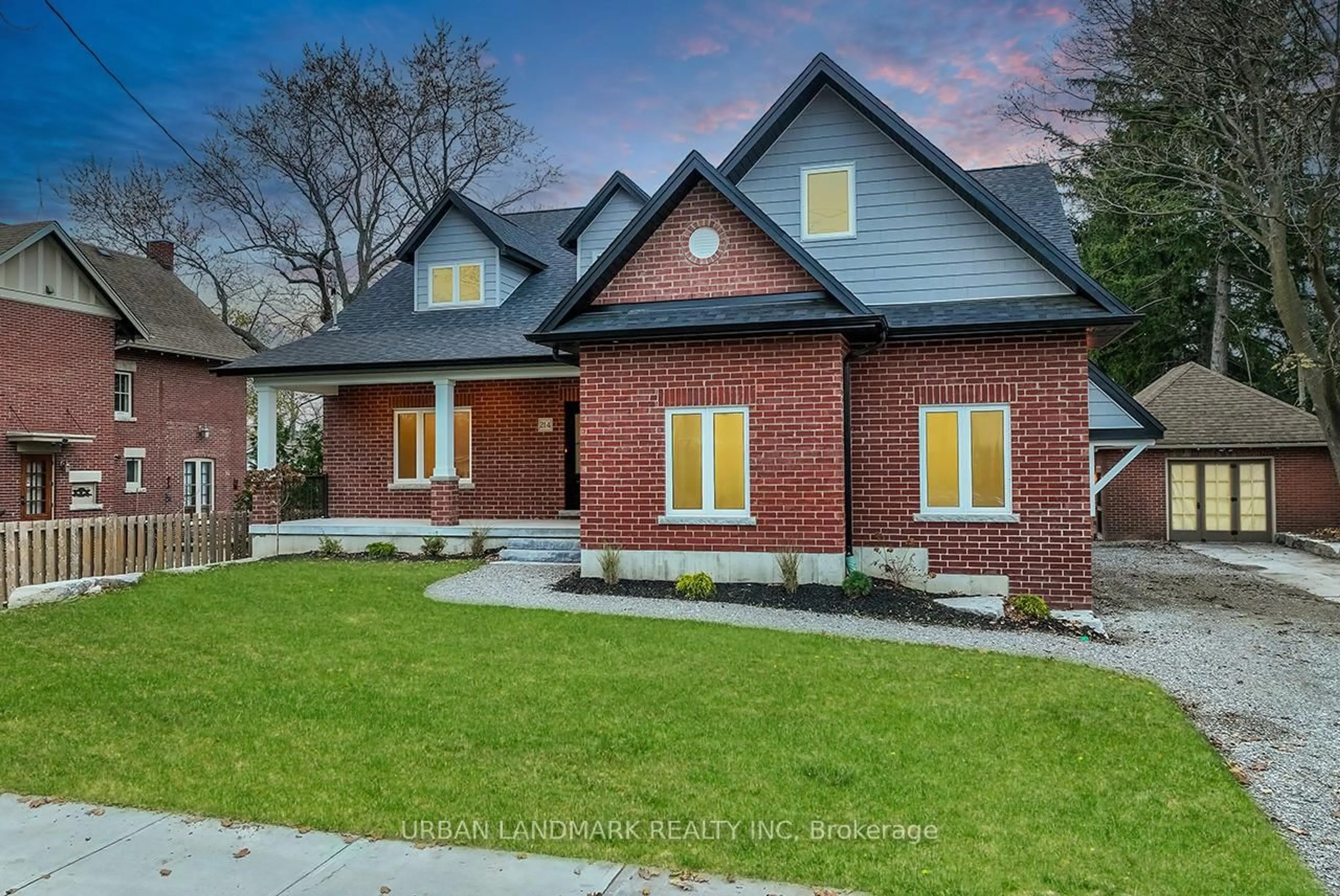 Home with brick exterior material, street for 214 Aberdeen Ave, Peterborough North Ontario K9H 3Y1