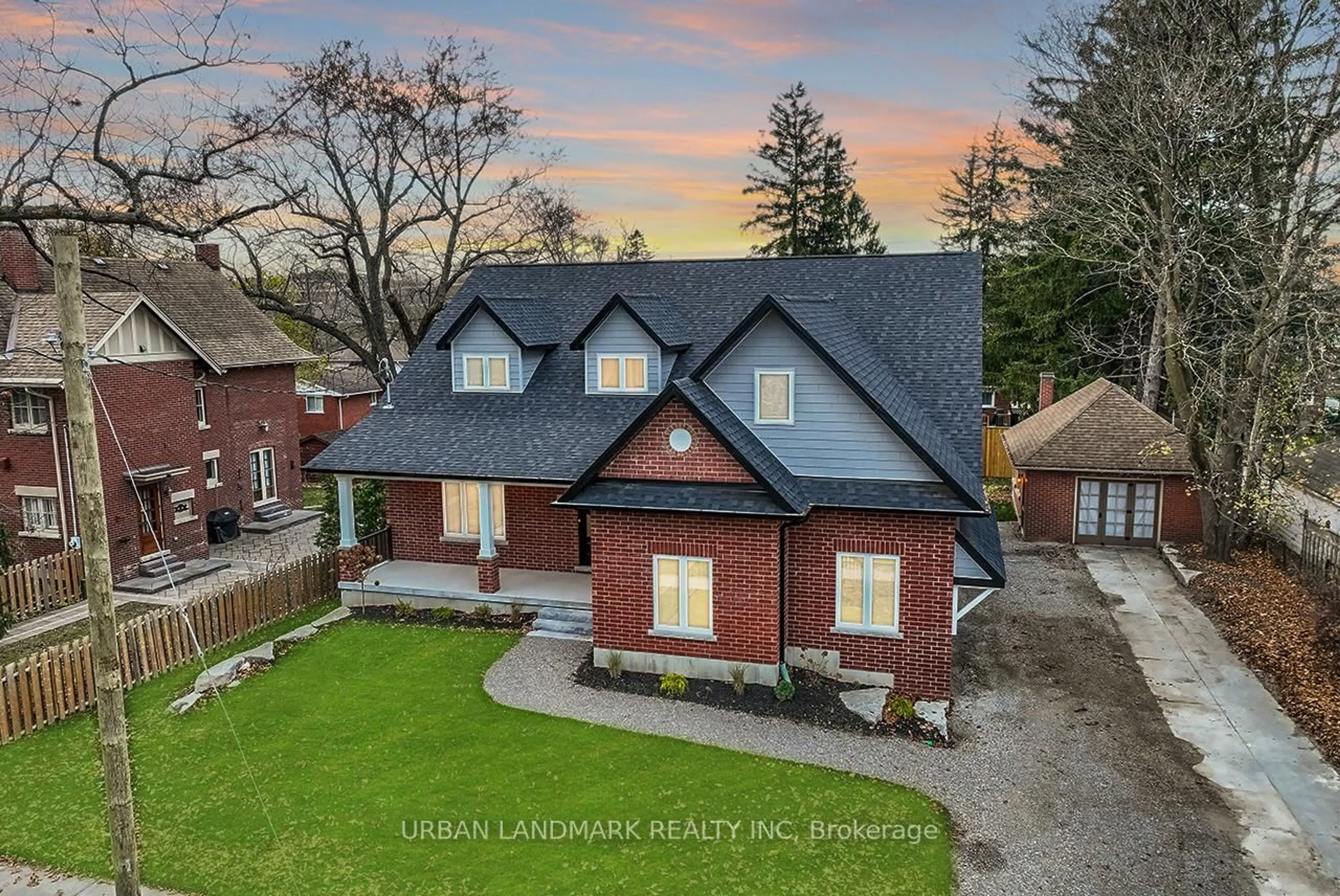 A pic from outside/outdoor area/front of a property/back of a property/a pic from drone, street for 214 Aberdeen Ave, Peterborough North Ontario K9H 3Y1