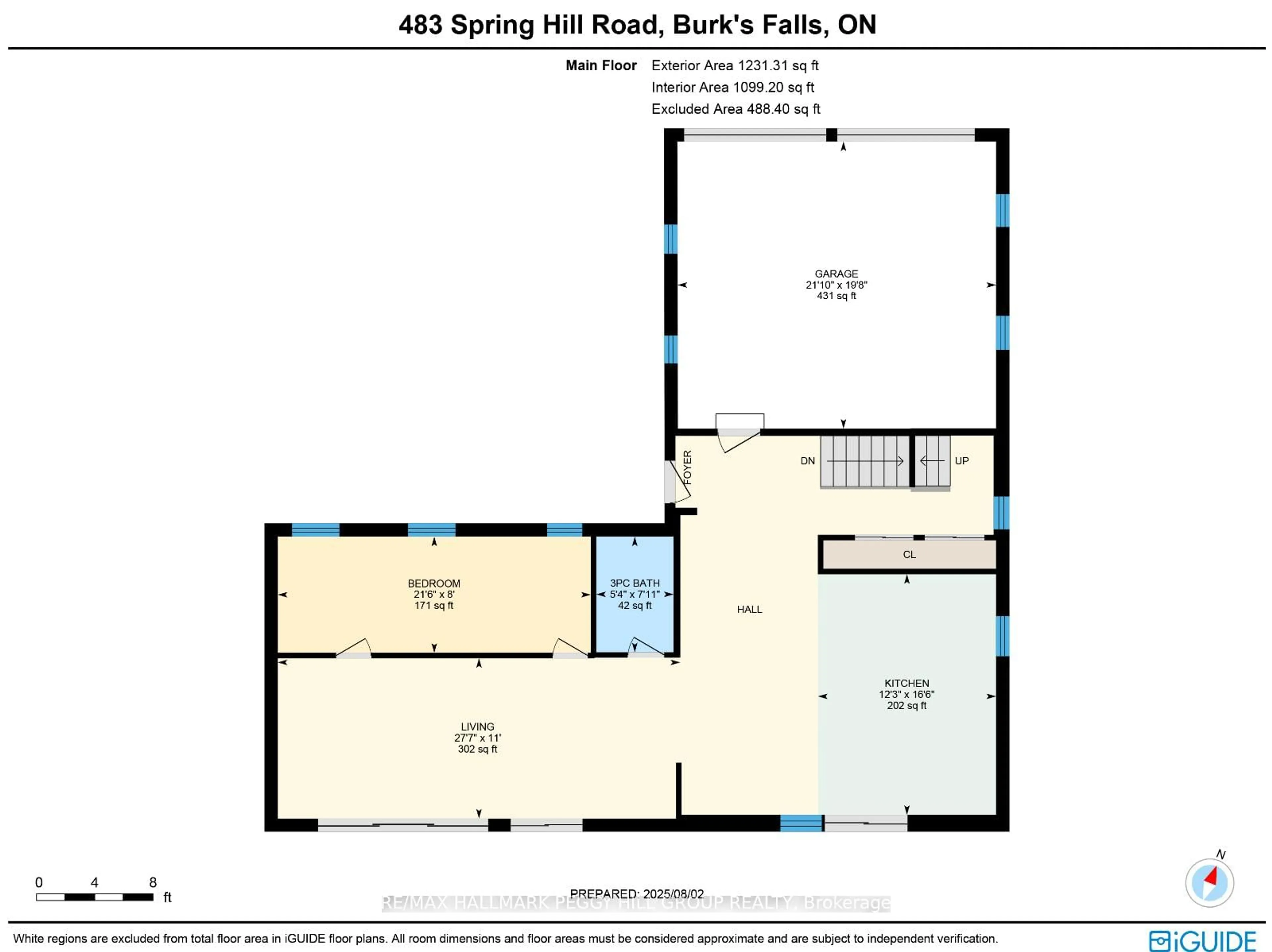 Floor plan for 483 Spring Hill Rd, Ryerson Ontario P0A 1C0