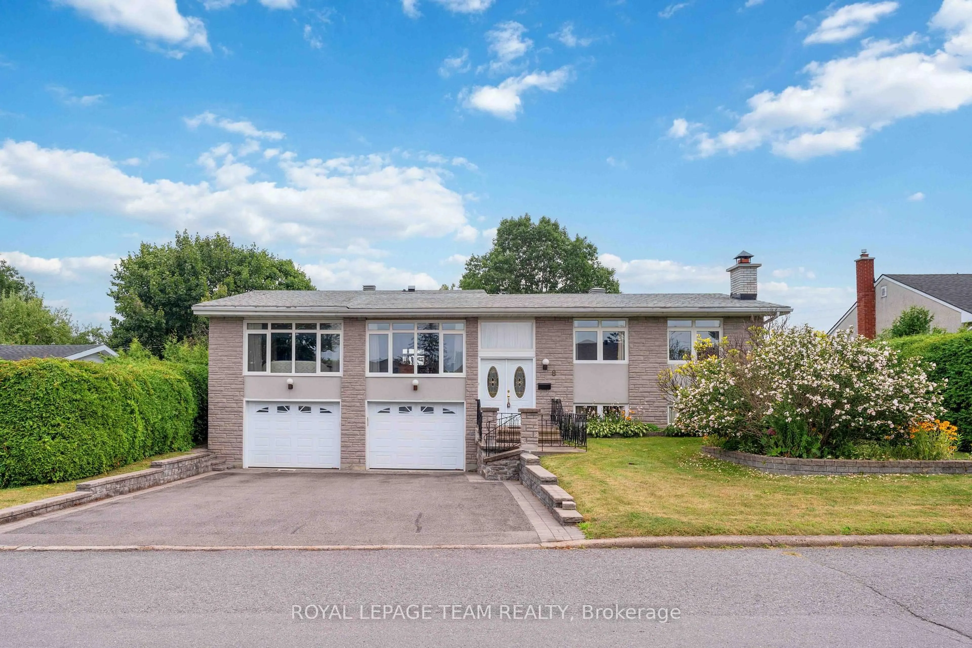 Home with vinyl exterior material, street for 8 Oakwood Ave, Ottawa Ontario K2E 6A5