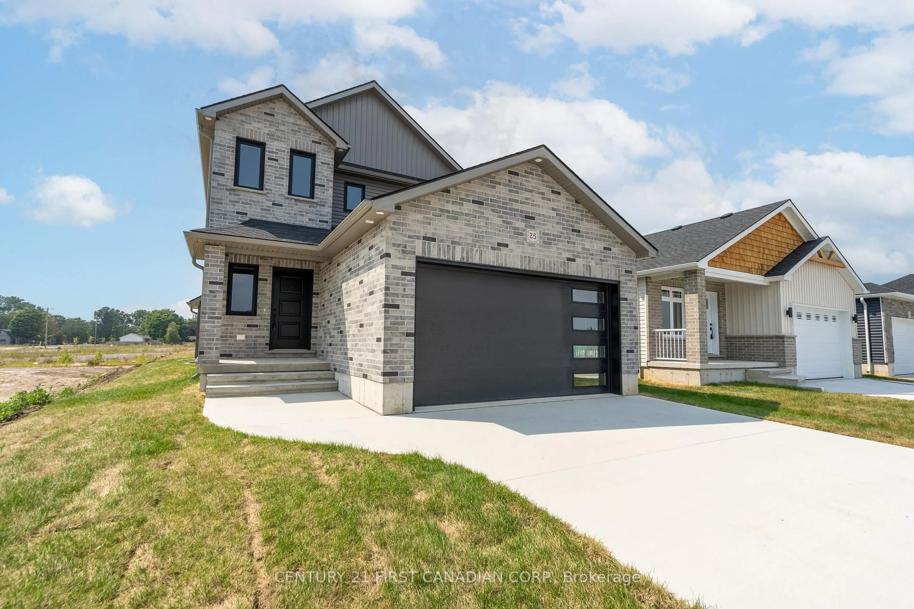 Home with brick exterior material, street for 25 Sheldabren St, North Middlesex Ontario N0M 1A0