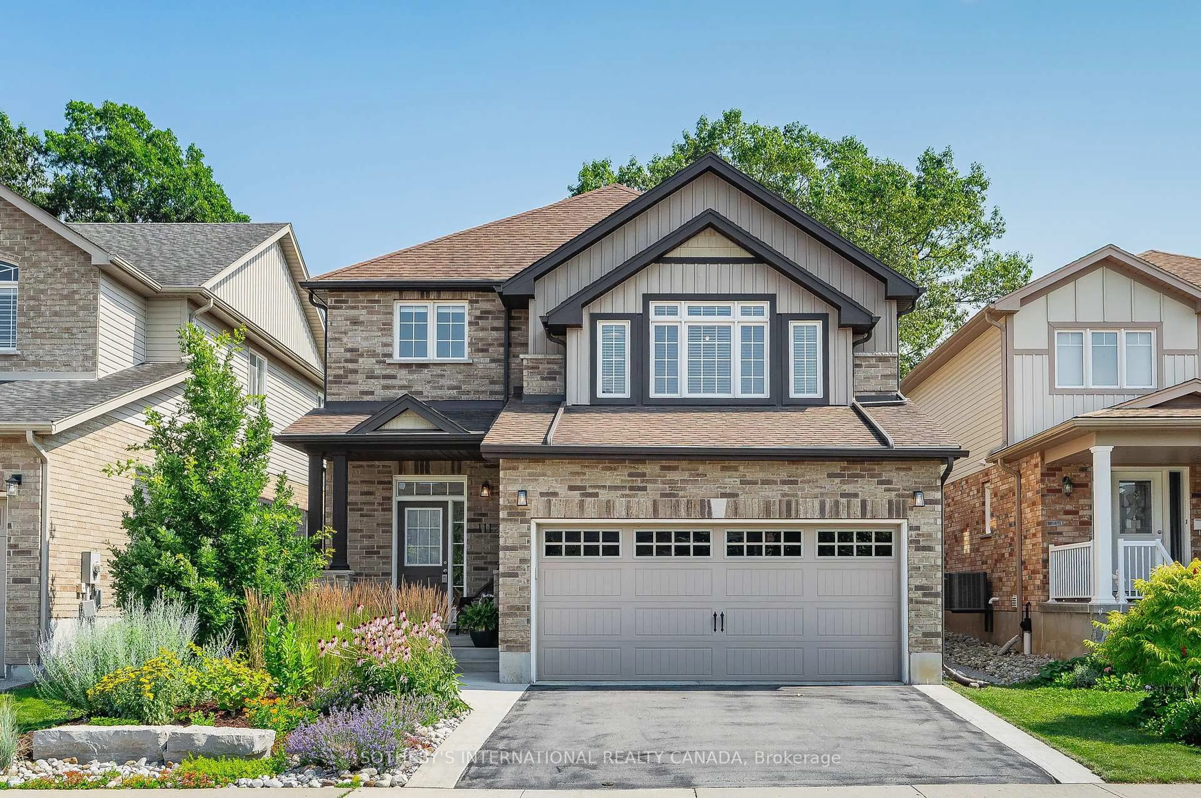 Home with brick exterior material, street for 111 Hardcastle Dr, Cambridge Ontario N1S 0A6