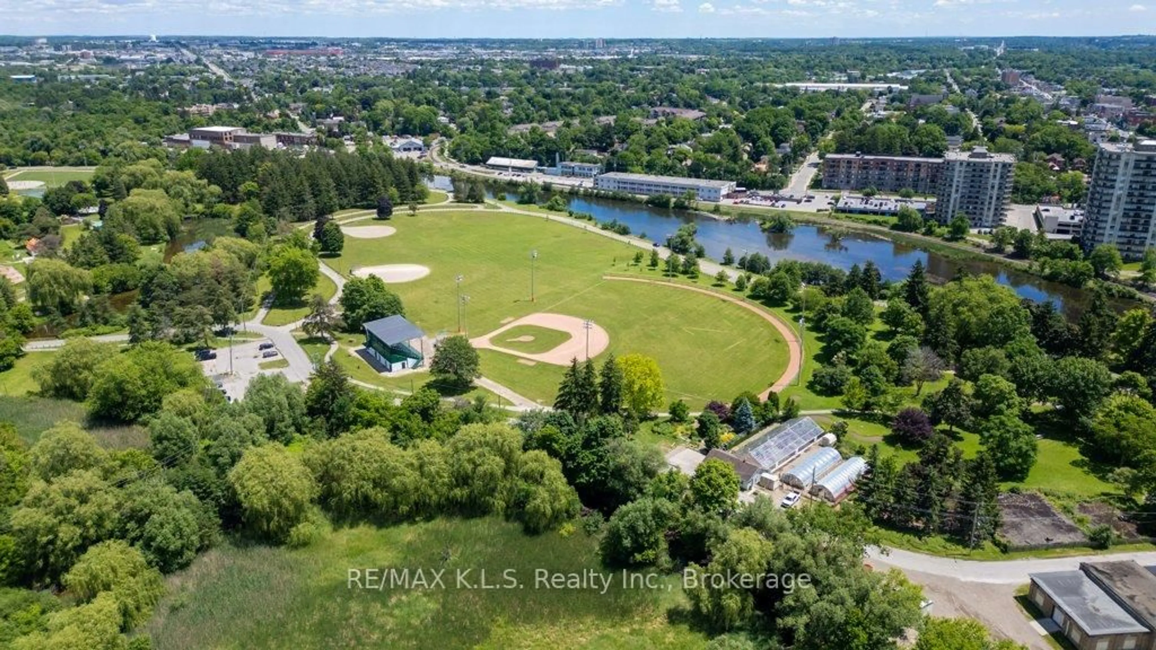 A pic from outside/outdoor area/front of a property/back of a property/a pic from drone, water/lake/river/ocean view for 237 King St #407, Cambridge Ontario N3H 5L2