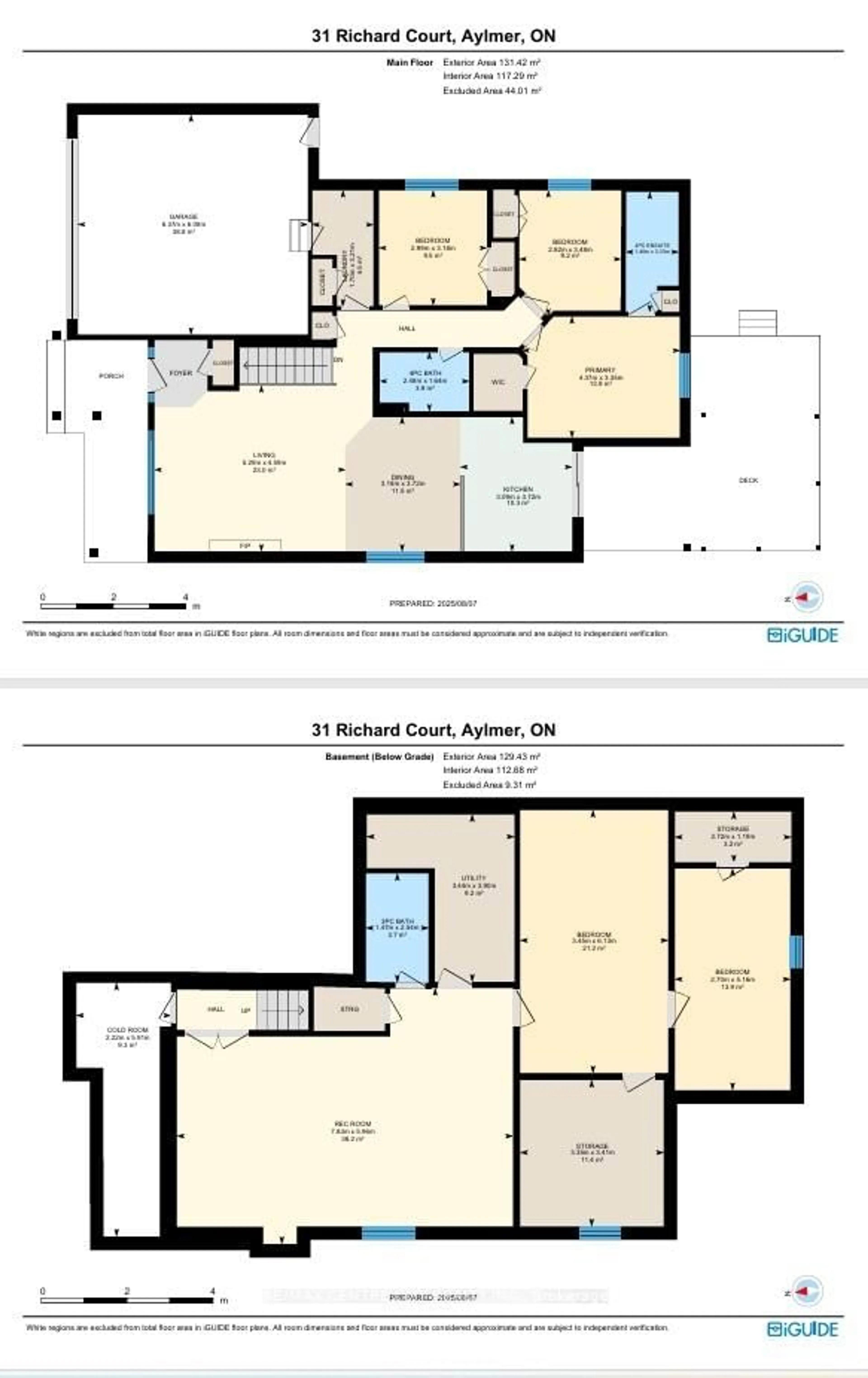 Floor plan for 31 Richard Crt, Aylmer Ontario N5H 3J5