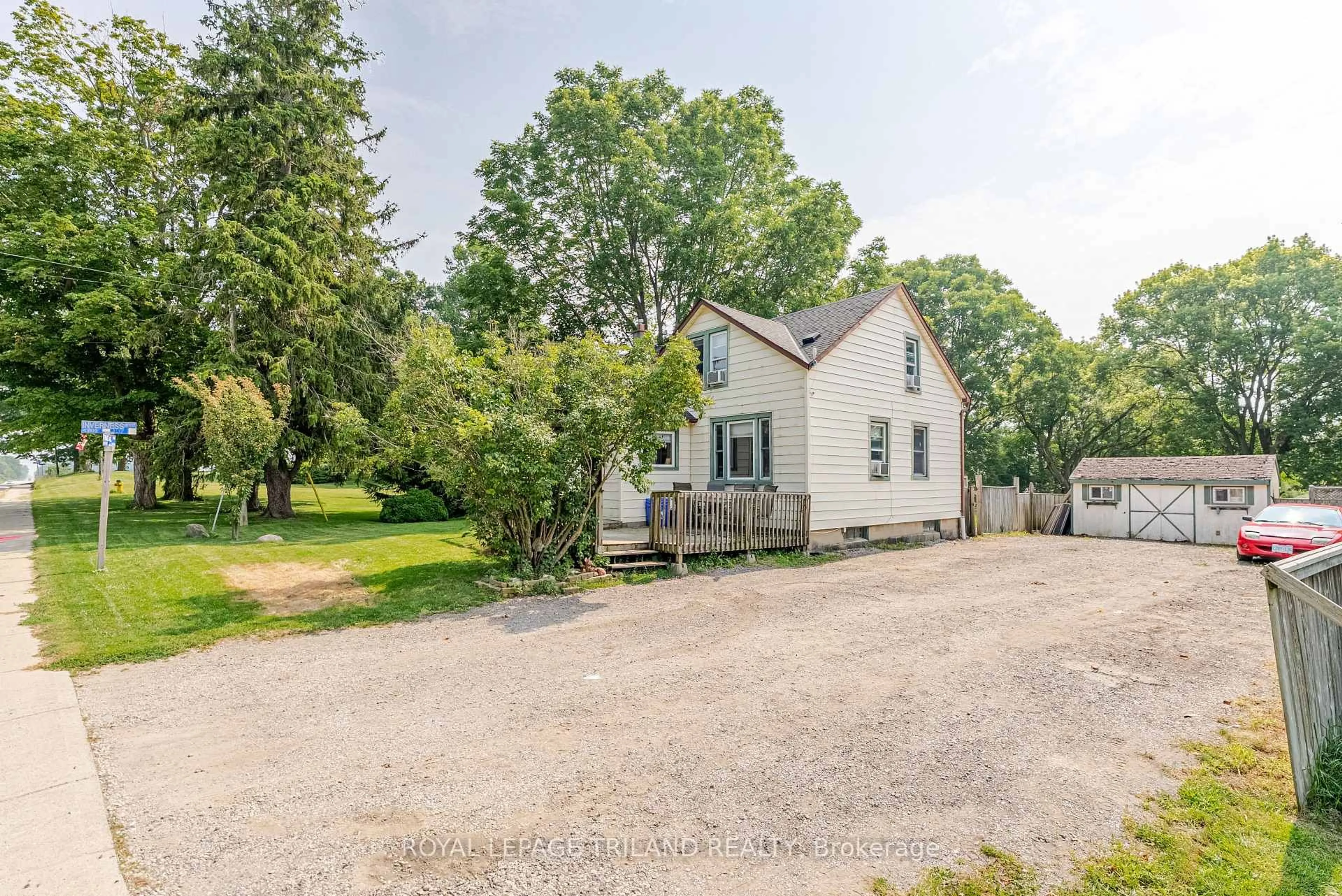 A pic from outside/outdoor area/front of a property/back of a property/a pic from drone, street for 35803 Fingal Line, Southwold Ontario N0L 1K0