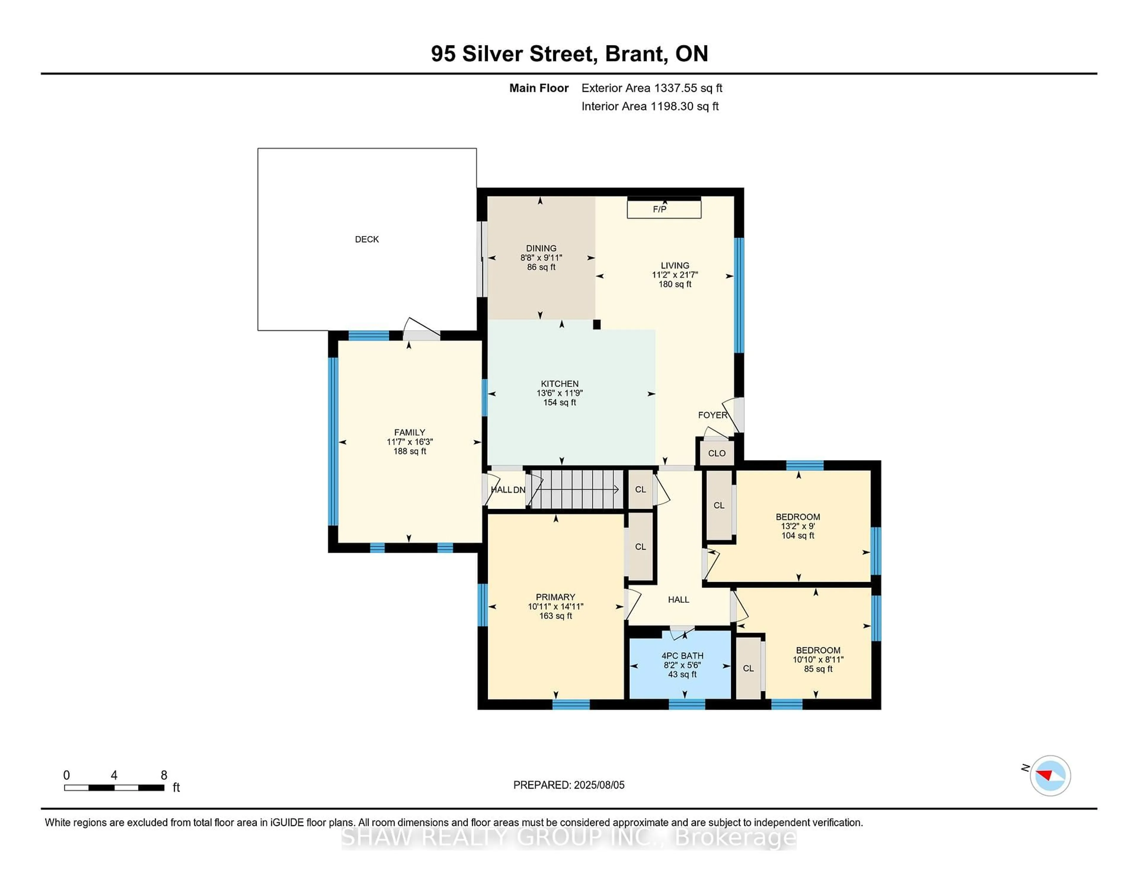 Floor plan for 95 Silver St, Brant Ontario N3L 1T8