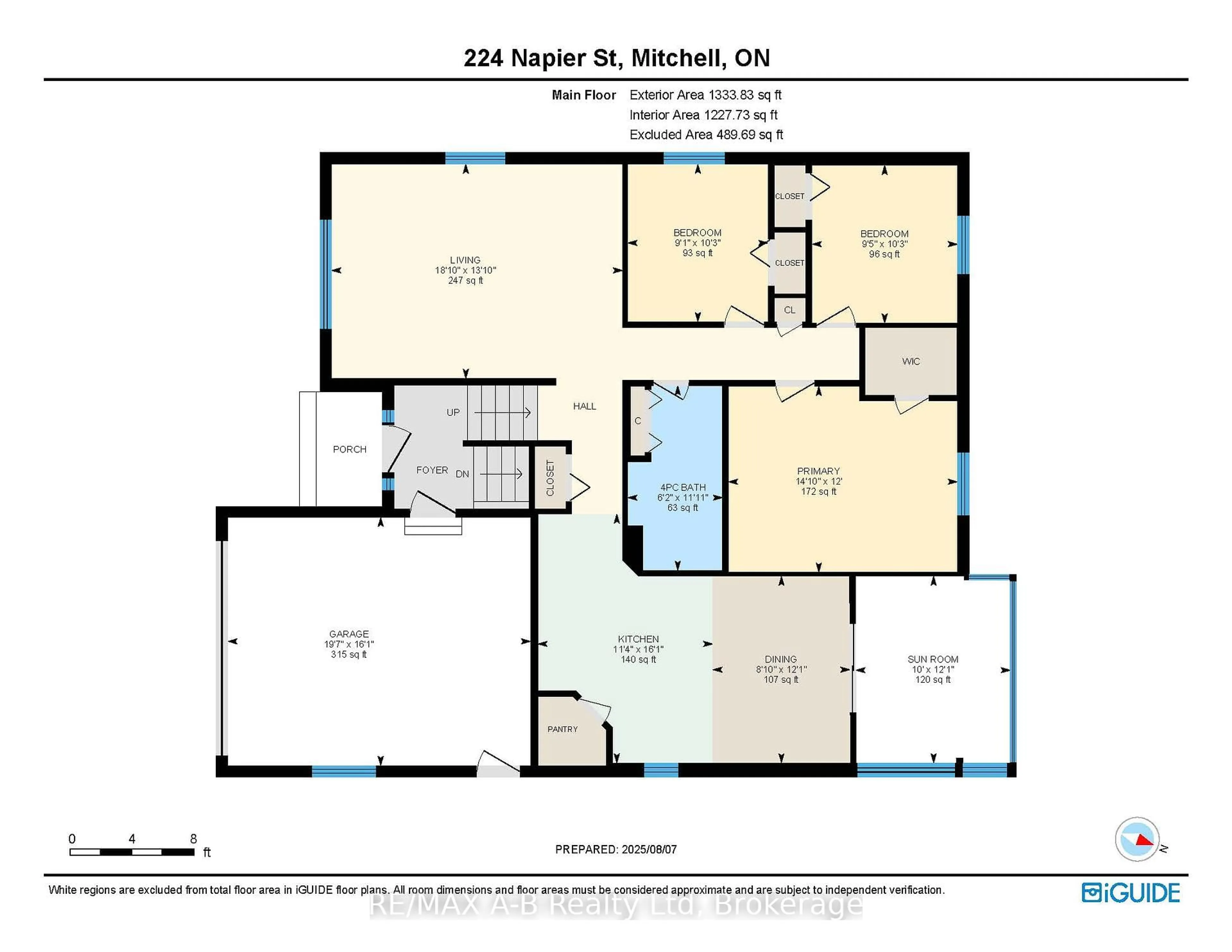 Floor plan for 224 Napier St, West Perth Ontario N0K 1N0