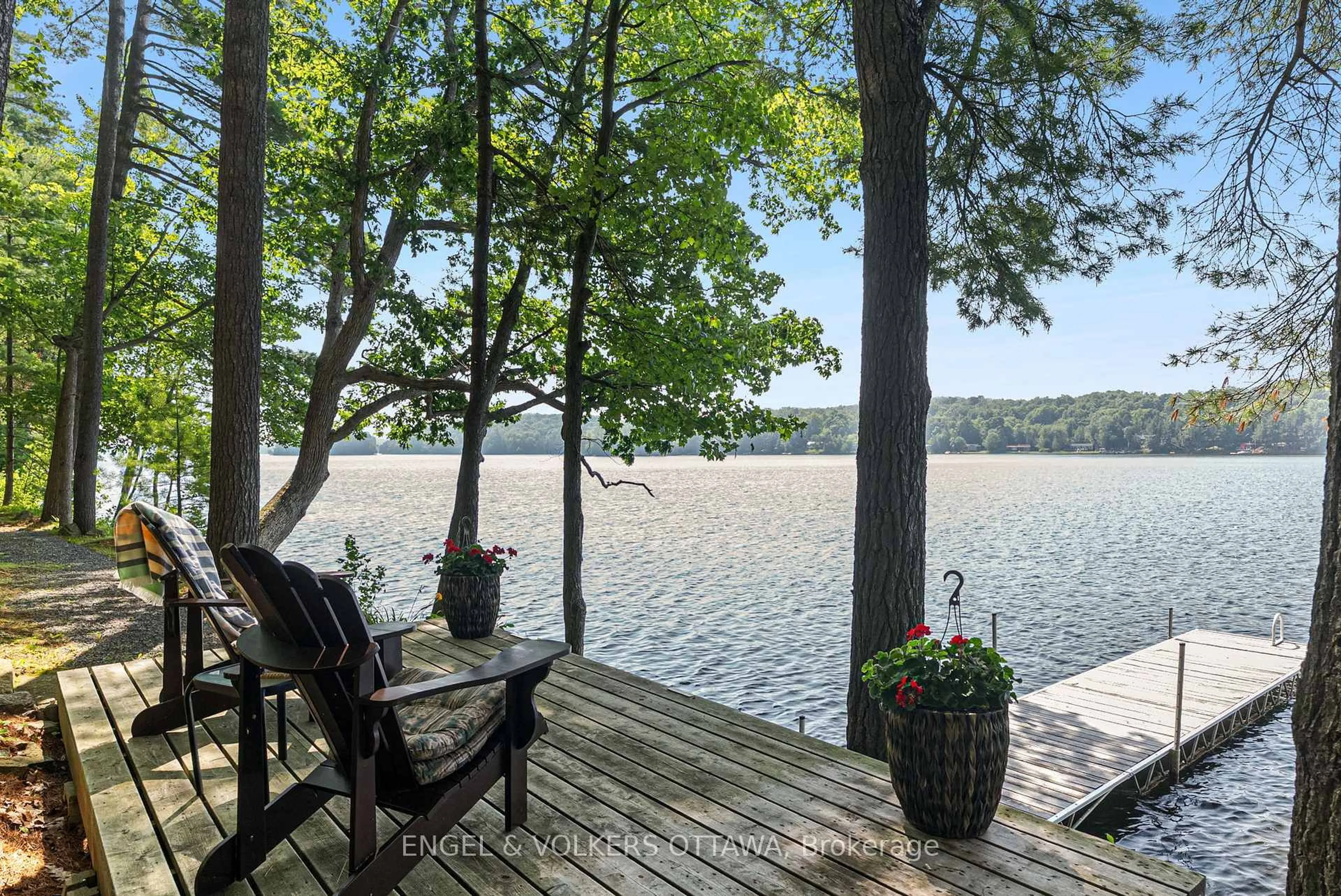 Patio, water/lake/river/ocean view for 216 Connies Lane, Rideau Lakes Ontario K0G 1X0