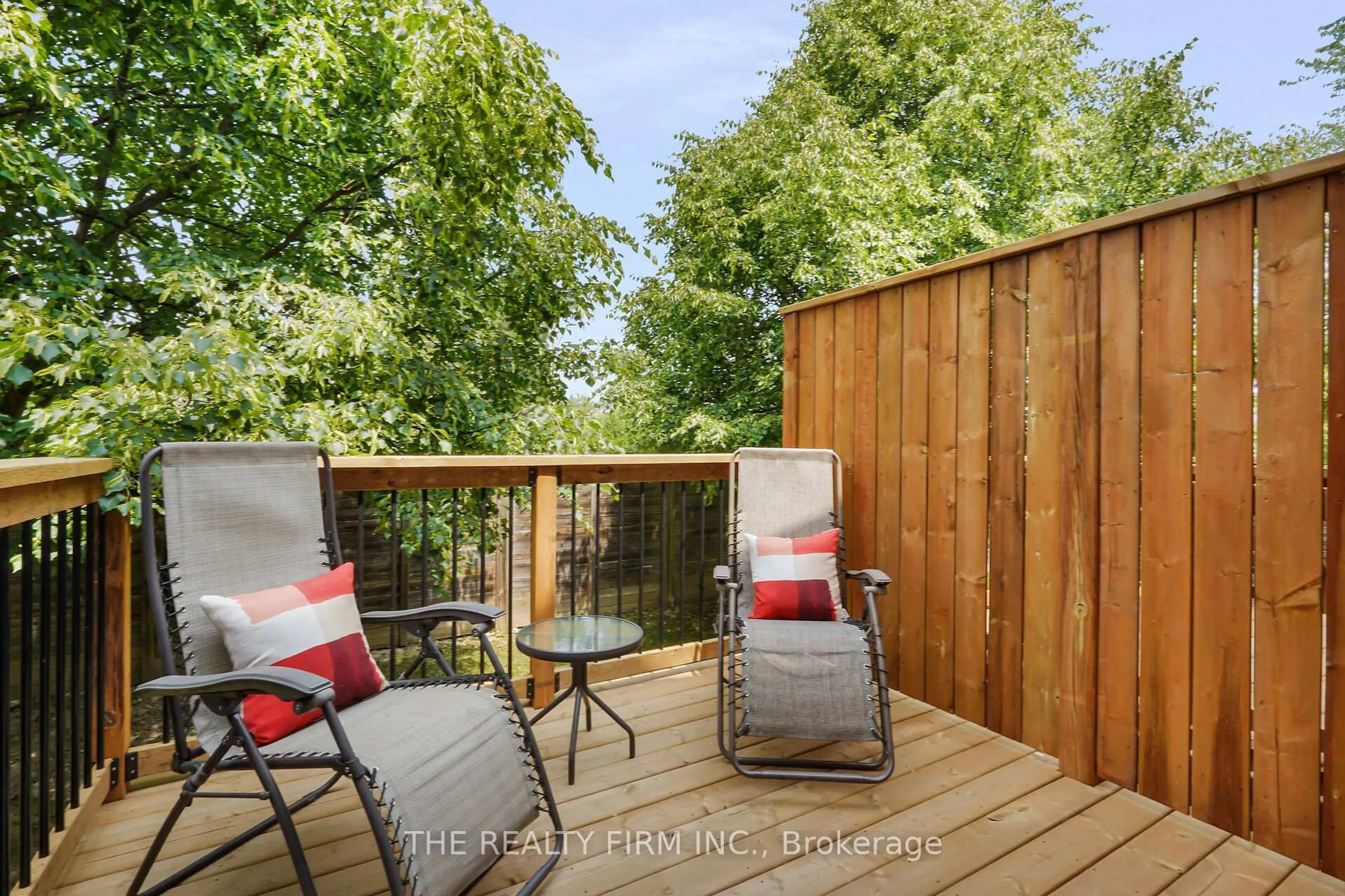 Patio, forest/trees view for 1921 Father Dalton Ave #71, London North Ontario N5X 4S1