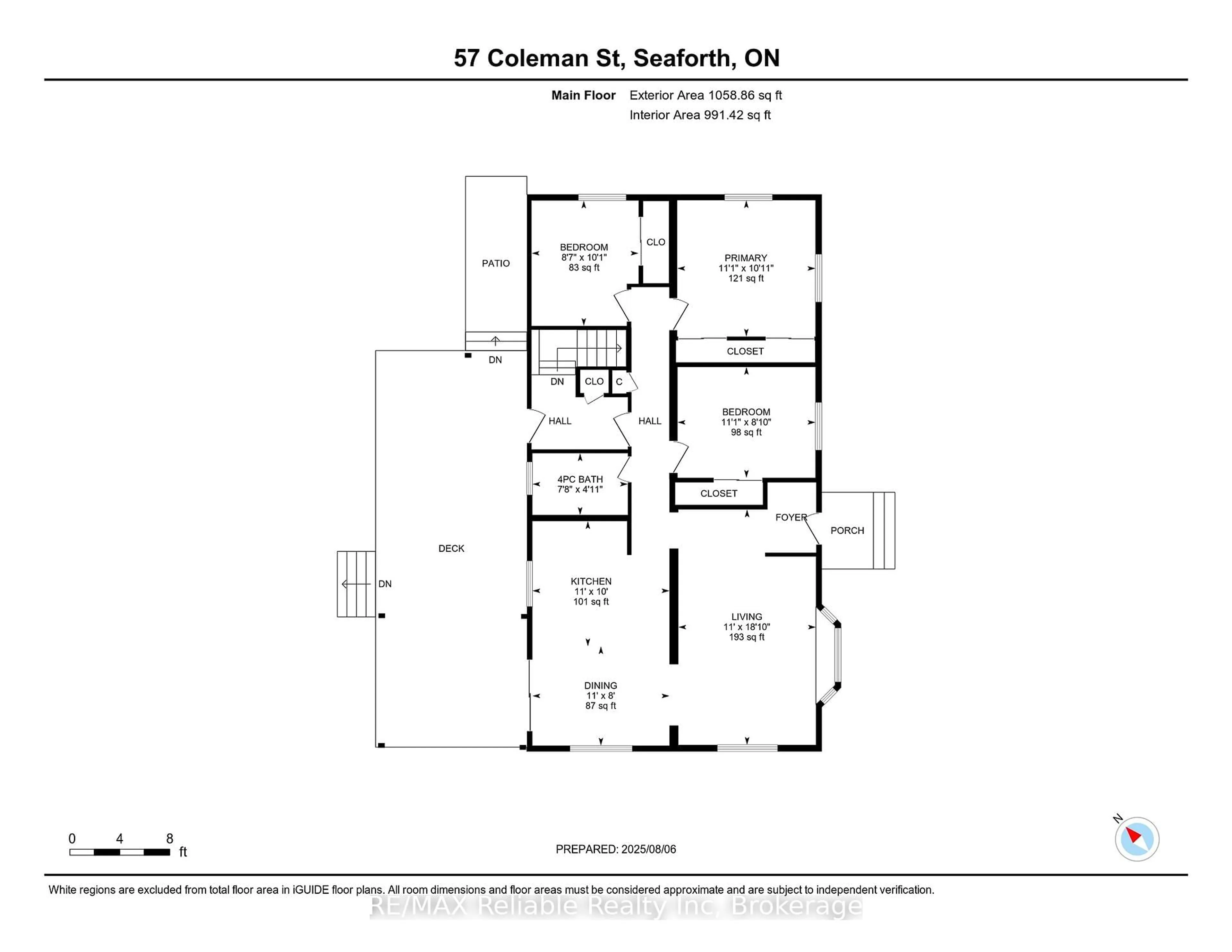 Floor plan for 57 Coleman St, Huron East Ontario N0K 1W0