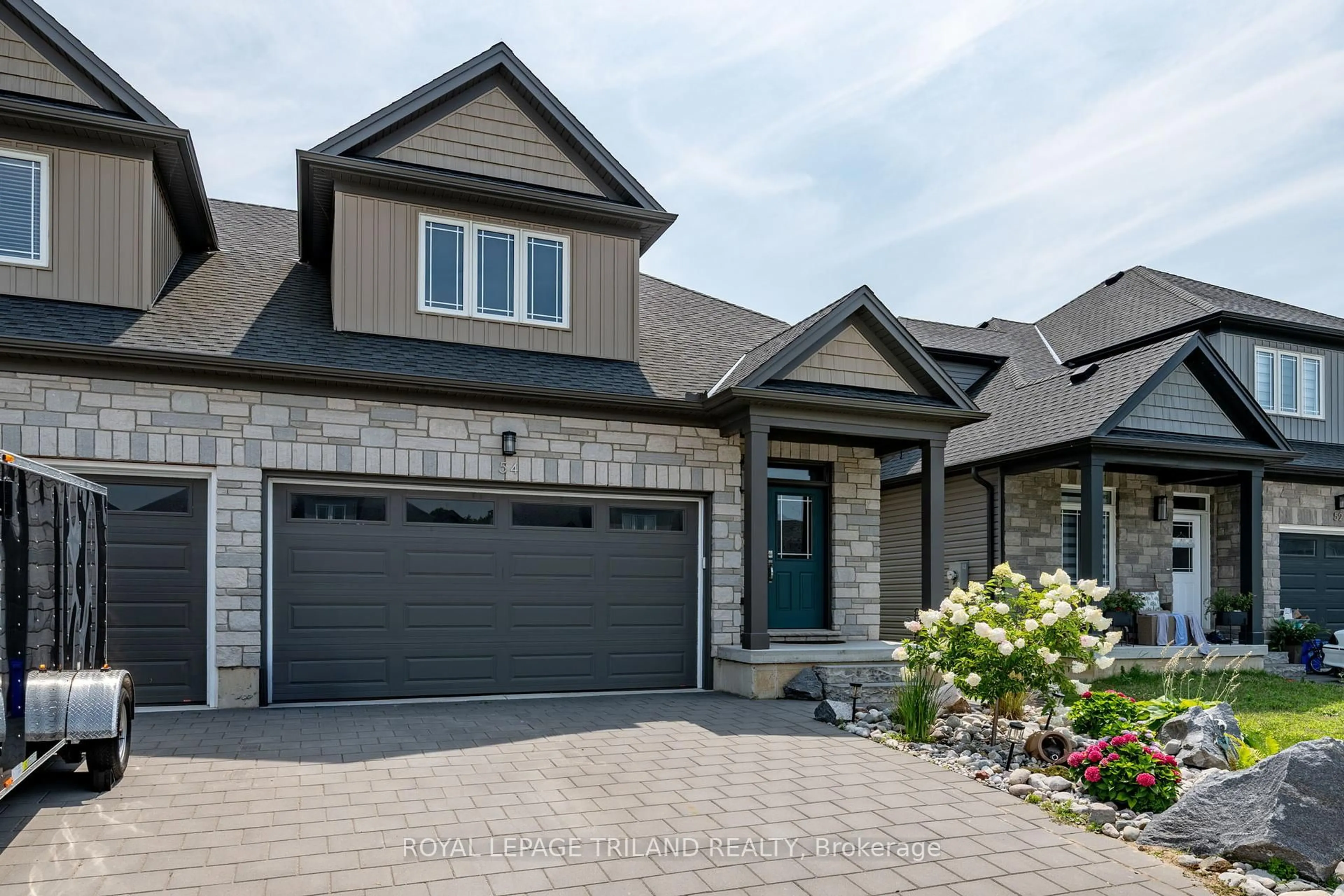 Home with brick exterior material, street for 54 Compass Tr, Central Elgin Ontario N5L 0B4