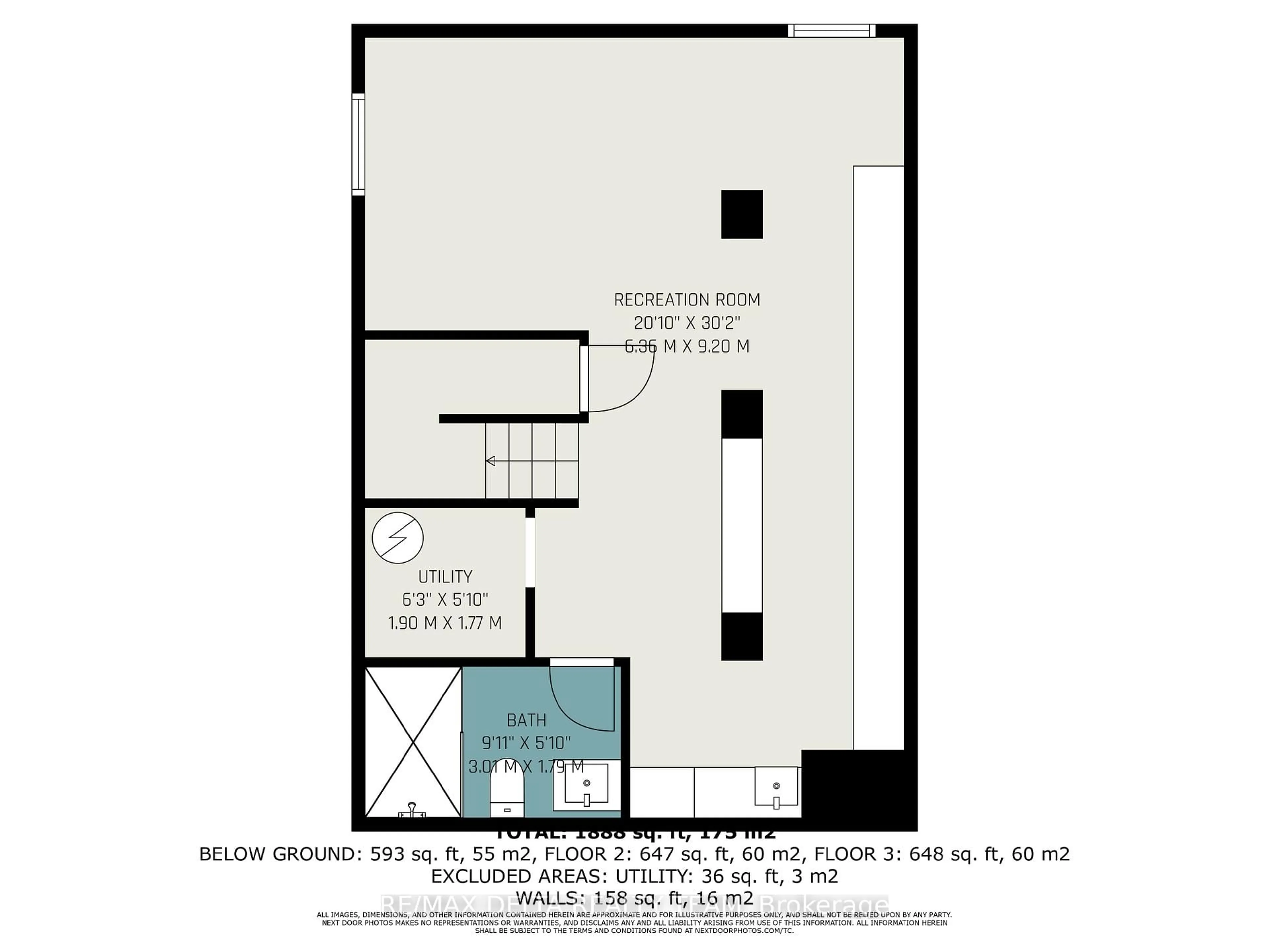 Floor plan for 44 Renfrew Ave, Ottawa Ontario K1S 1Z5
