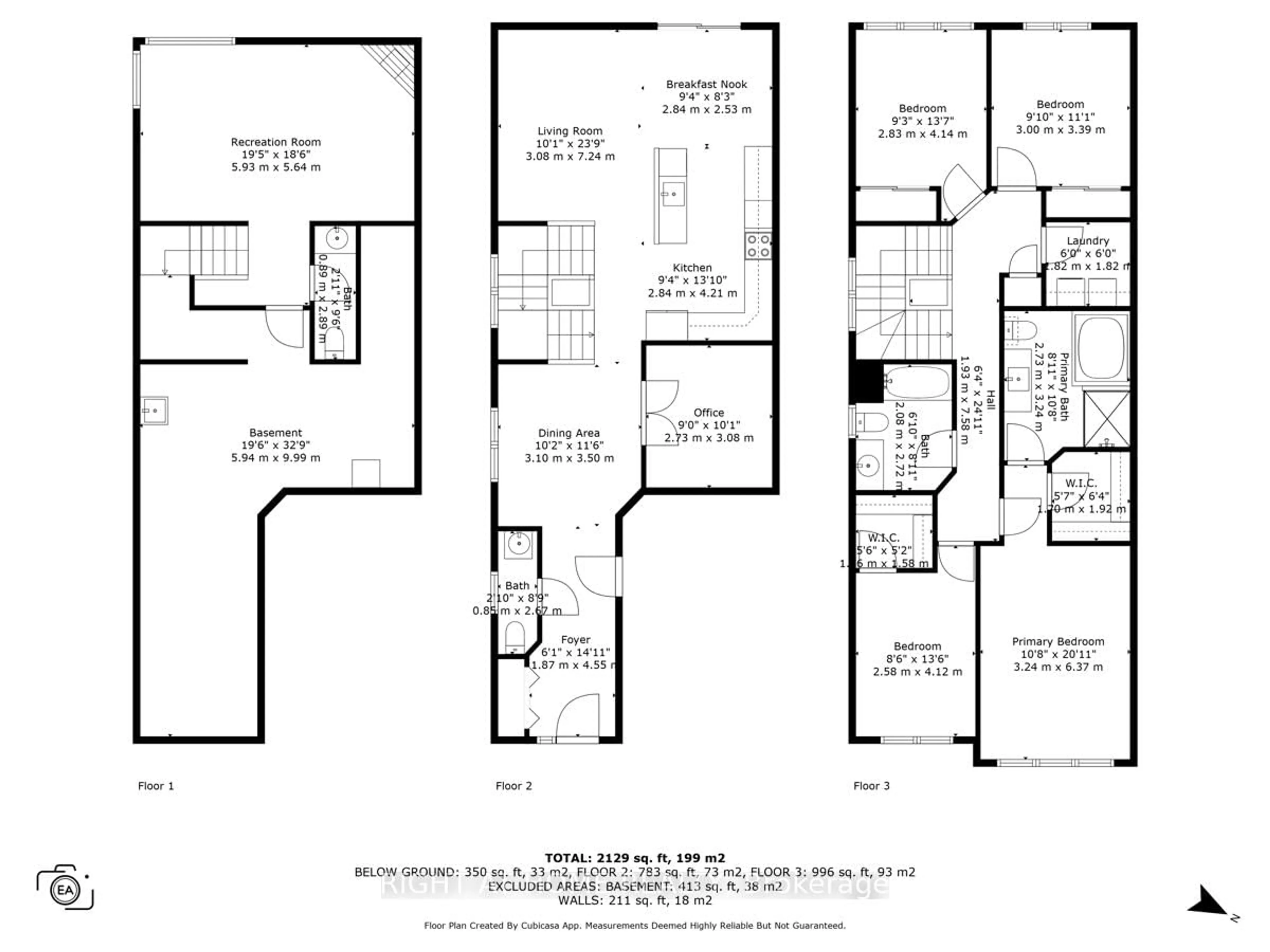 Floor plan for 601 WILLOWMERE Way, Ottawa Ontario K1T 0K2