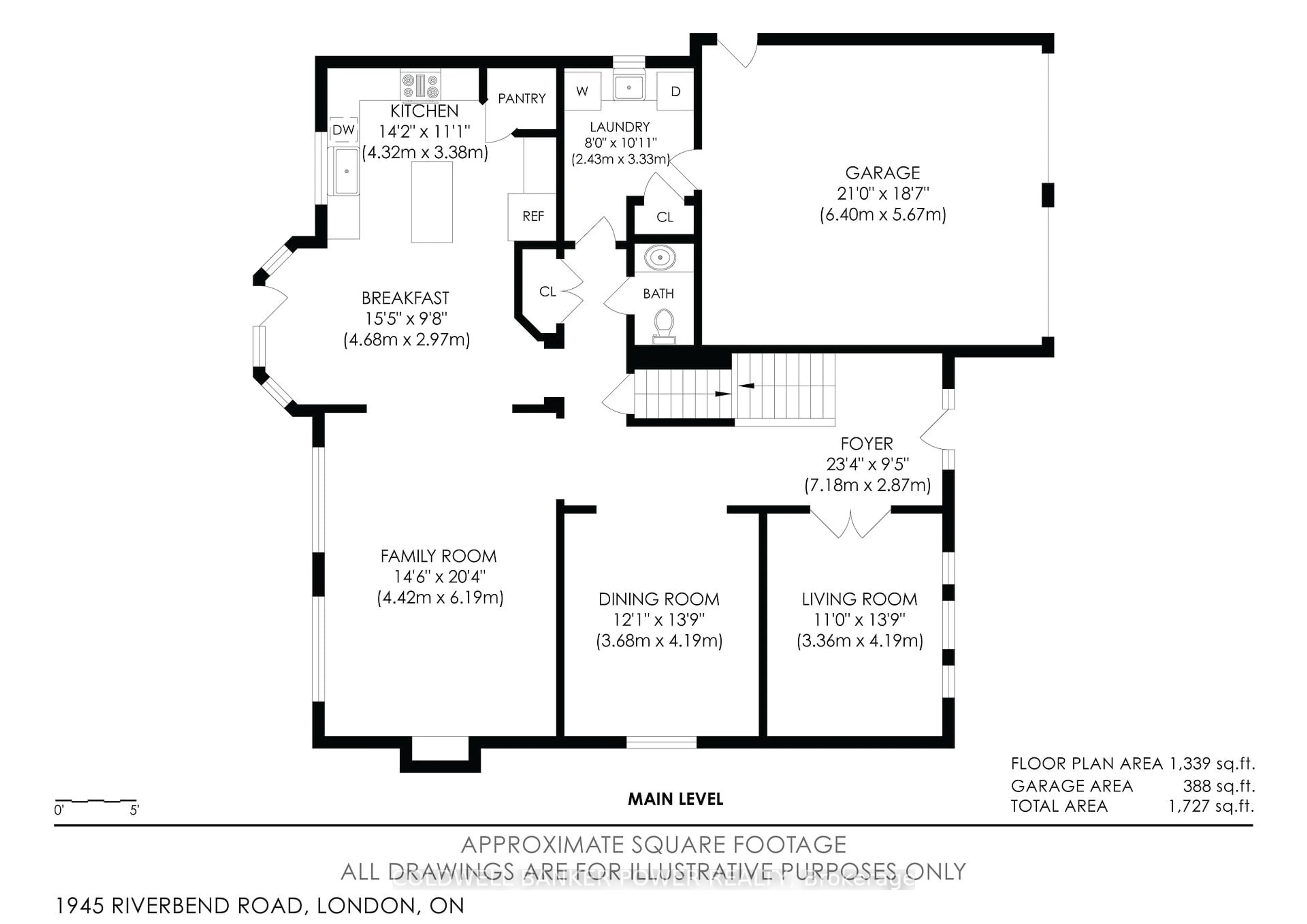 Floor plan for 1945 Riverbend Rd, London South Ontario N6K 0A2