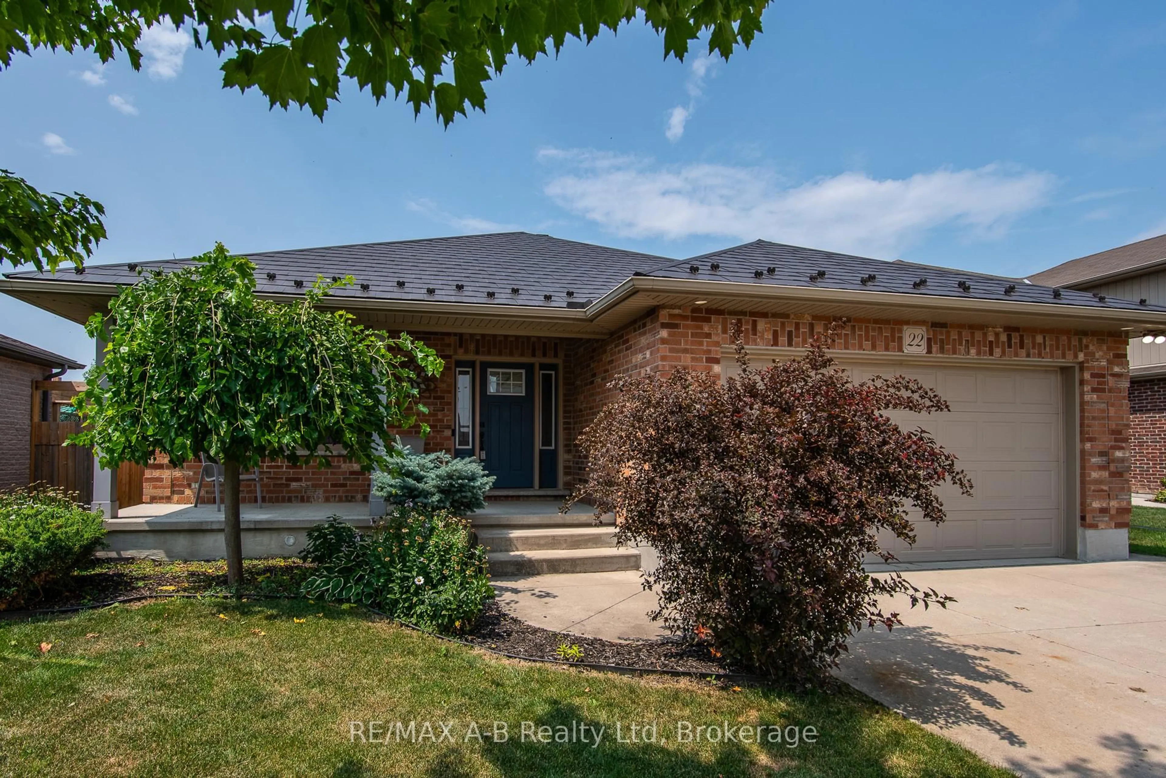 Home with brick exterior material, street for 22 Millson Cres, St. Marys Ontario N4X 1E4