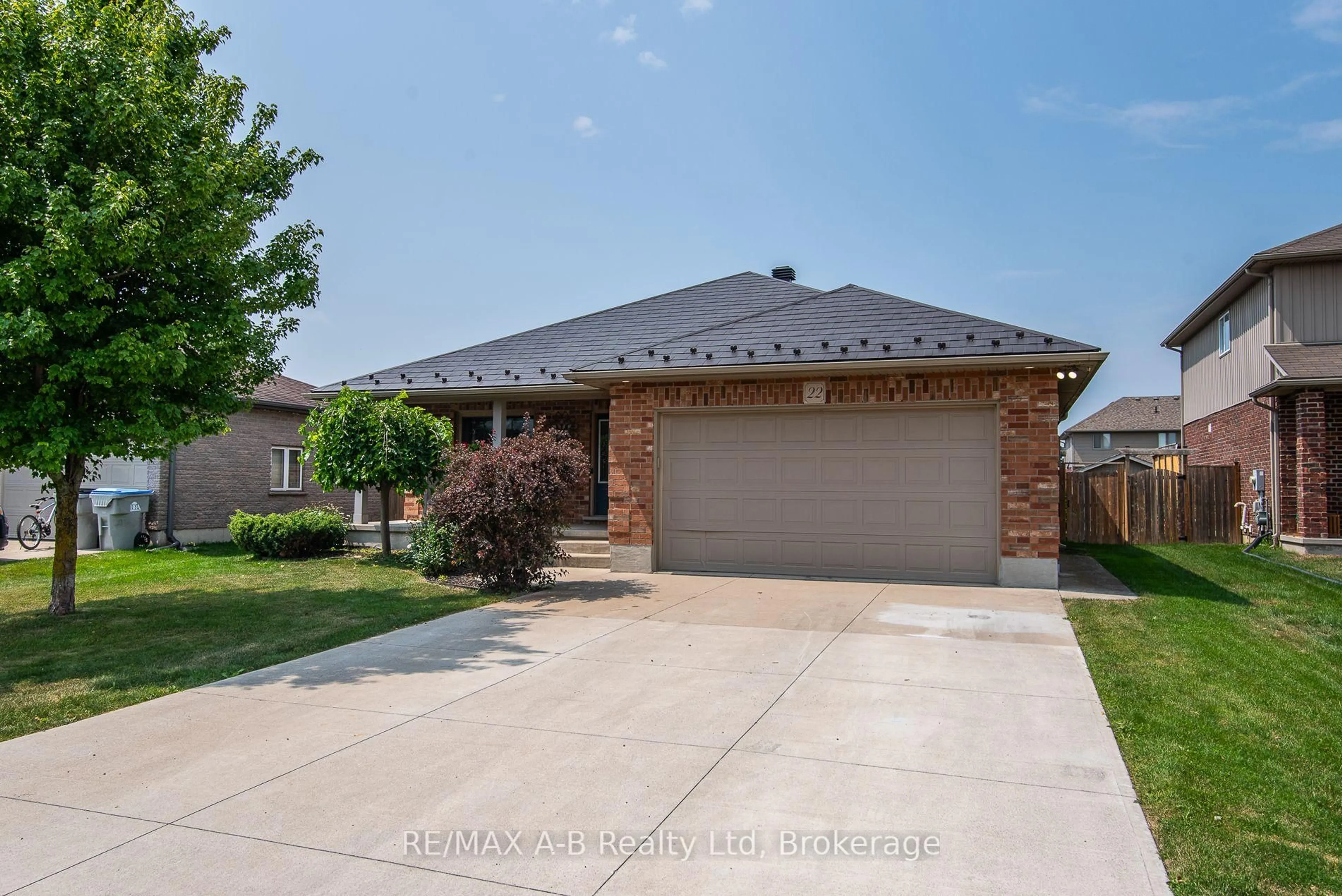 Home with brick exterior material, street for 22 Millson Cres, St. Marys Ontario N4X 1E4