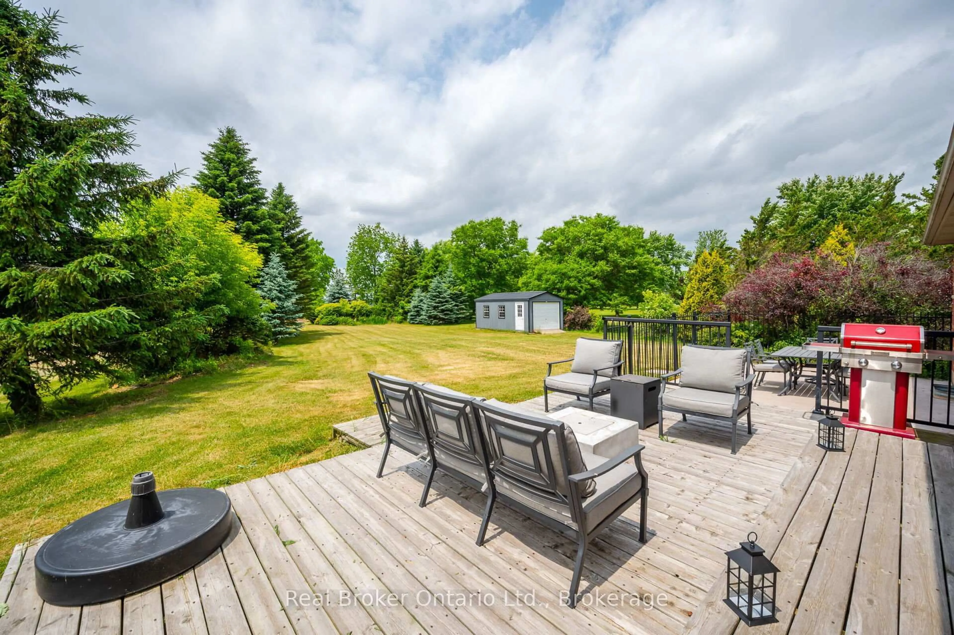 Patio, water/lake/river/ocean view for 307 Brant County 18 Rd, Brant Ontario N3T 5L9