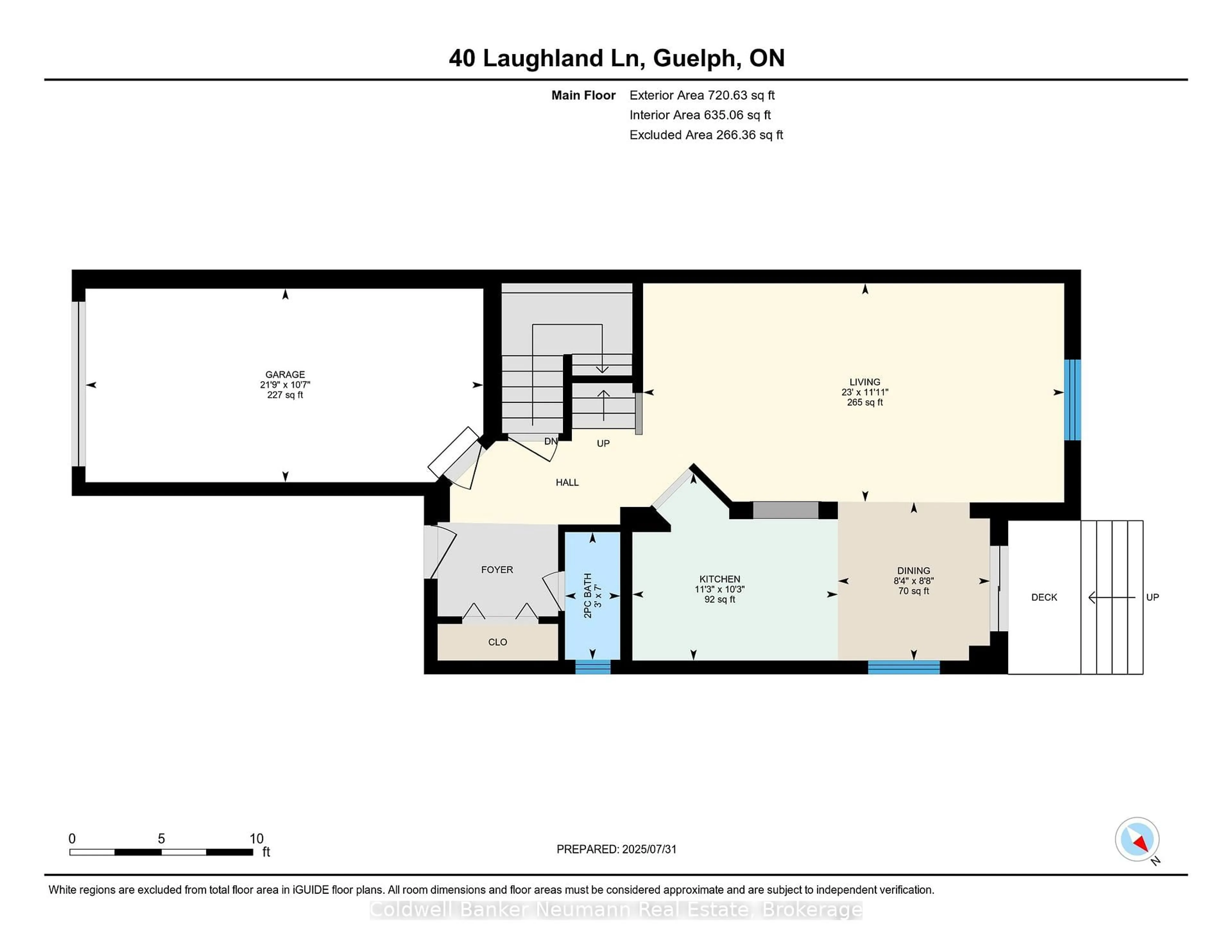Floor plan for 40 Laughland Lane, Guelph Ontario N1L 0C9