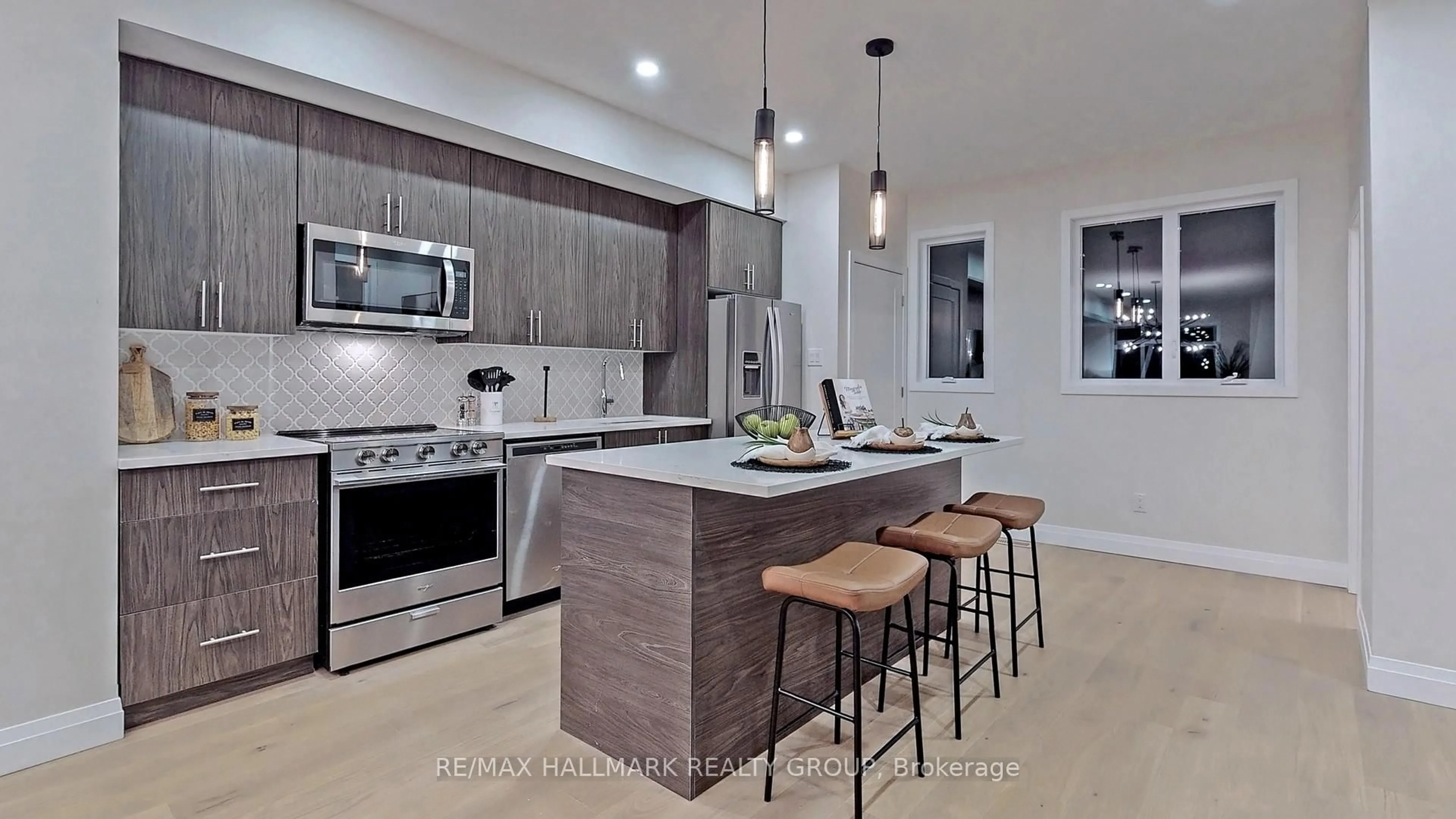 Contemporary kitchen, ceramic/tile floor for 809 Star Private, Ottawa Ontario K2L 1W2