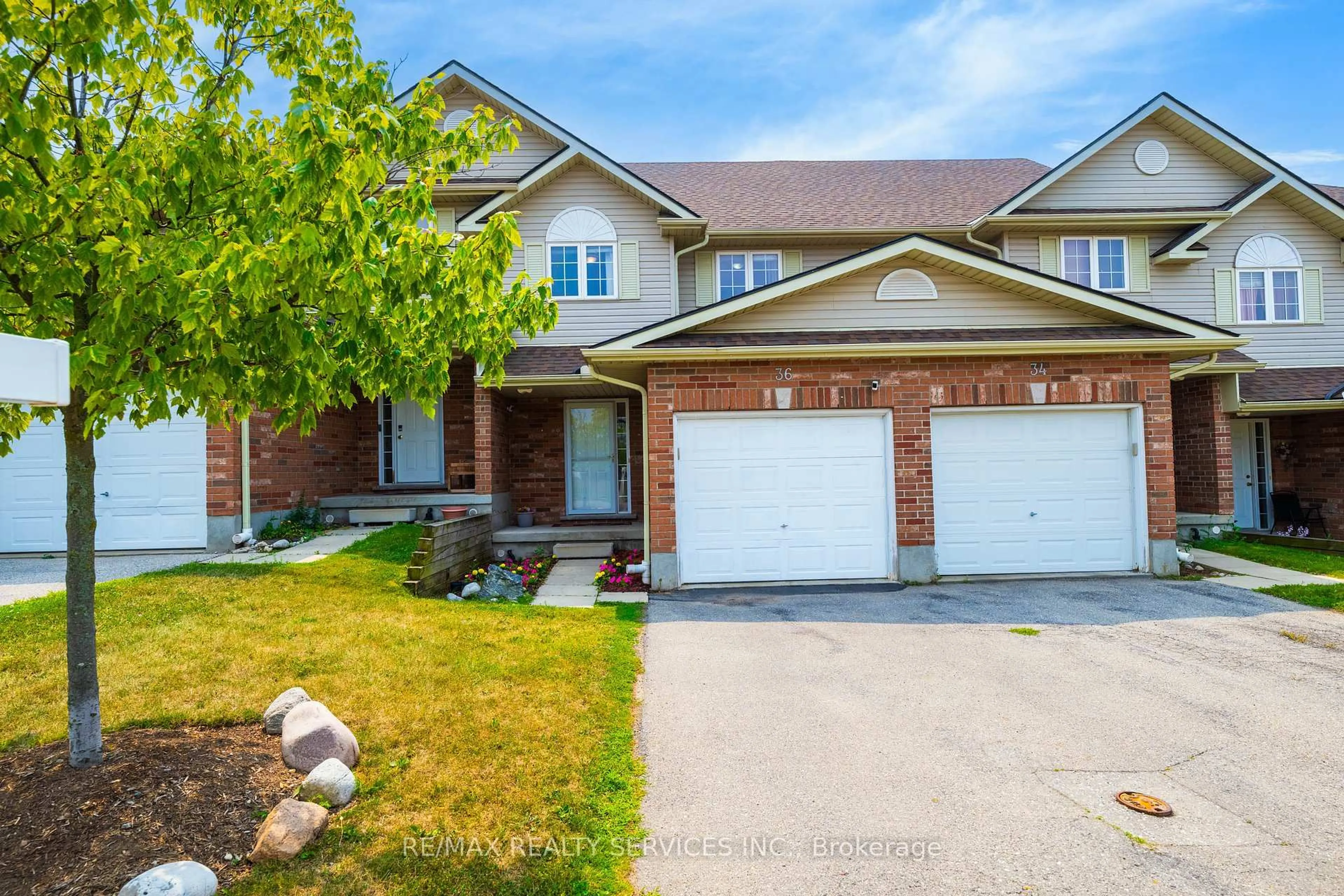 Home with brick exterior material, street for 36 Fallowfield Dr, Kitchener Ontario N2C 0A8