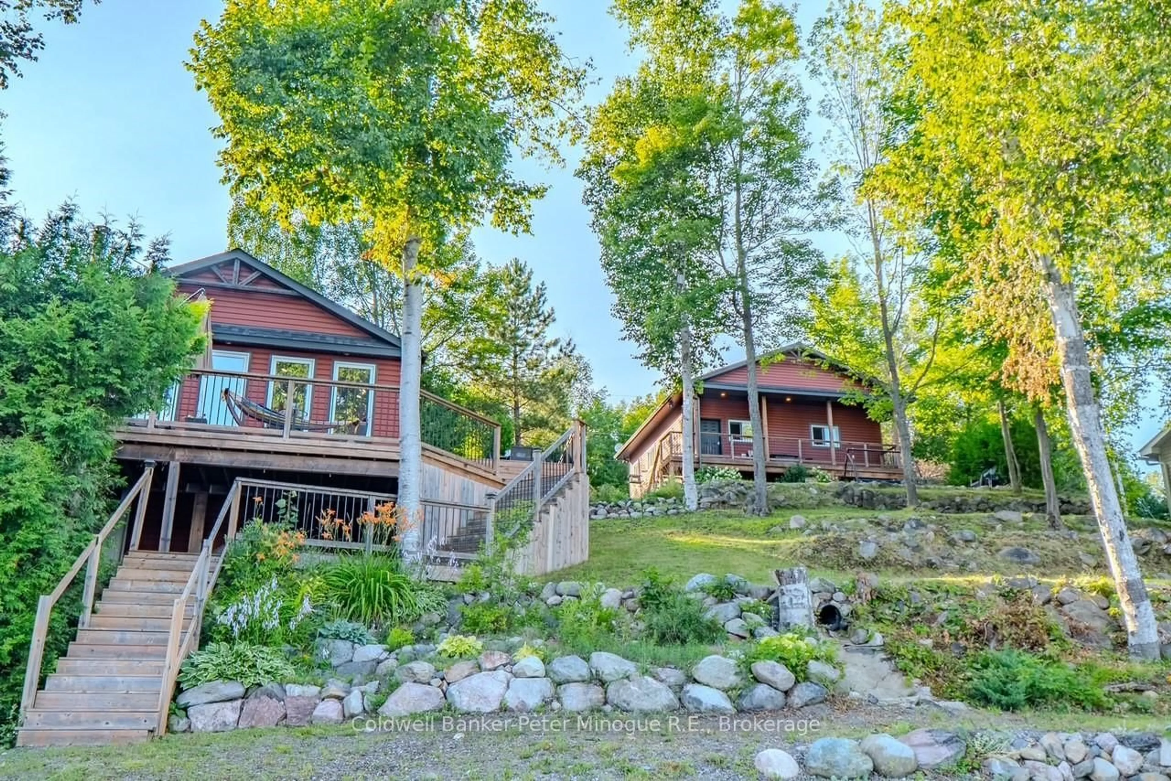 A pic from outside/outdoor area/front of a property/back of a property/a pic from drone, water/lake/river/ocean view for 170 Northshore Rd, West Nipissing Ontario P0H 1M0