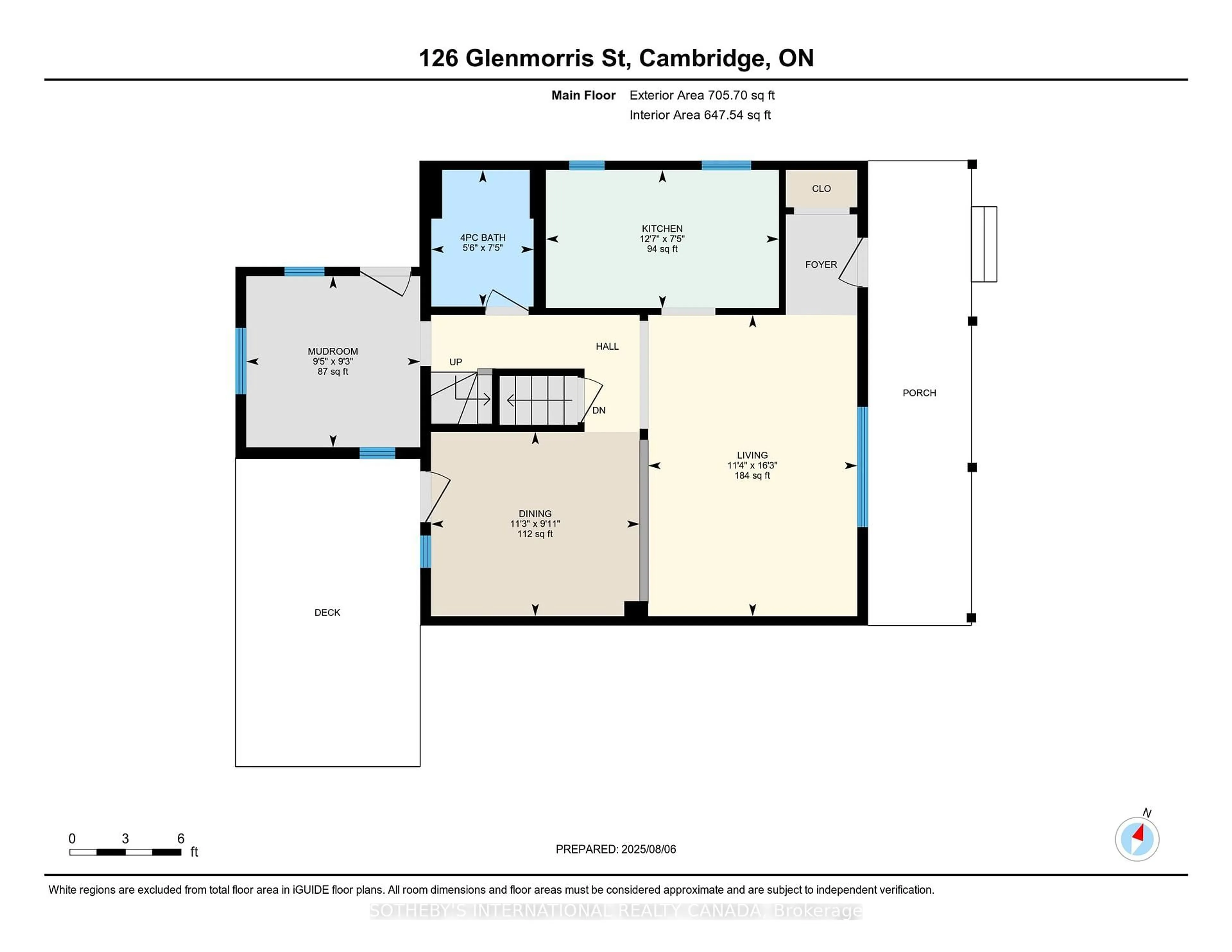 Floor plan for 126 Glenmorris St, Cambridge Ontario N1S 2Z2
