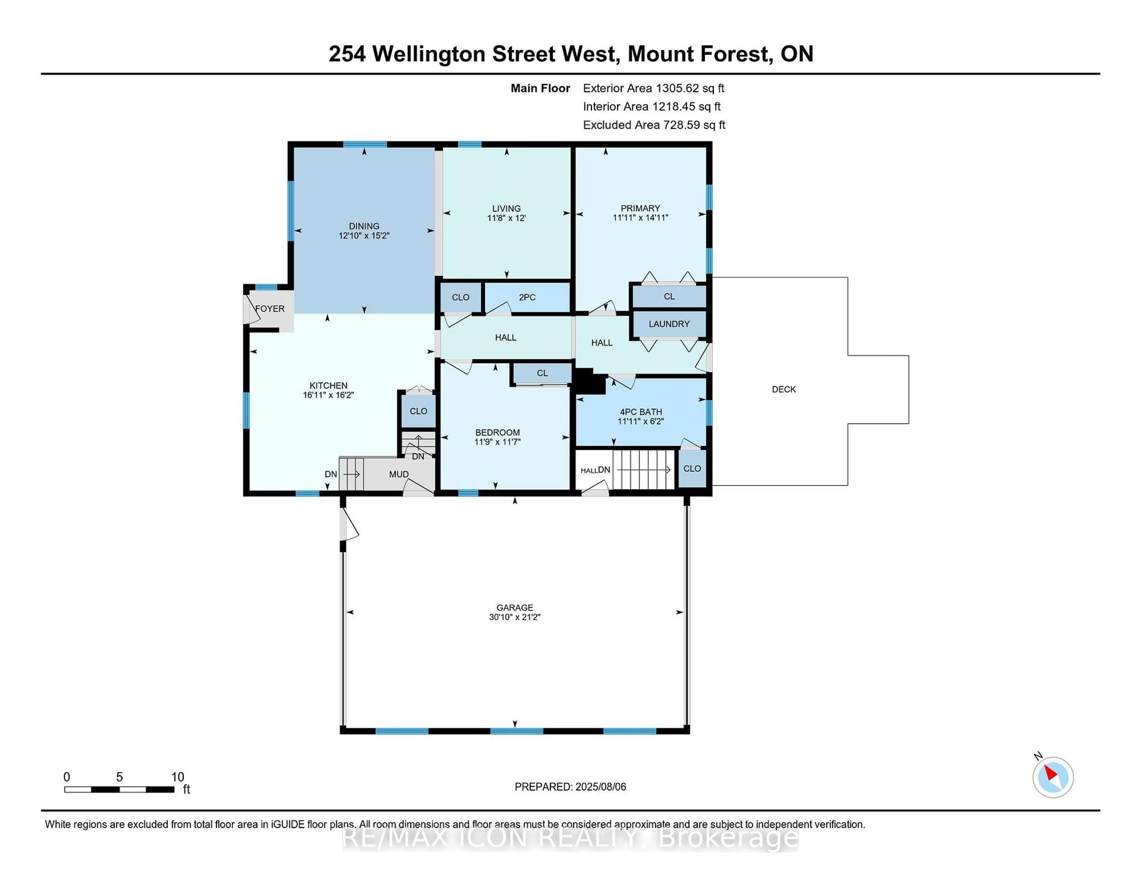 Floor plan for 254 Wellington St, Wellington North Ontario N0G 2L0