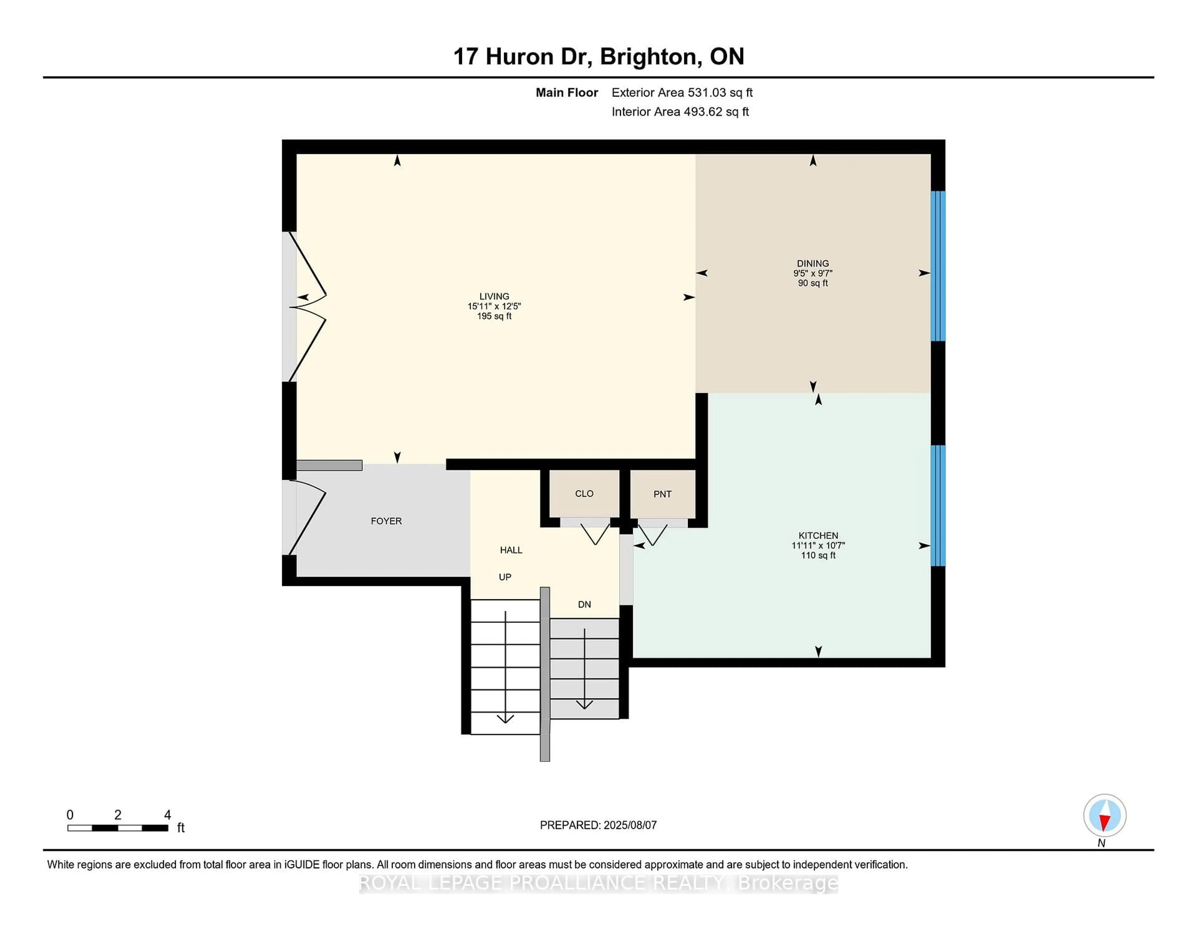 Floor plan for 17 Huron Dr, Brighton Ontario K0K 1H0