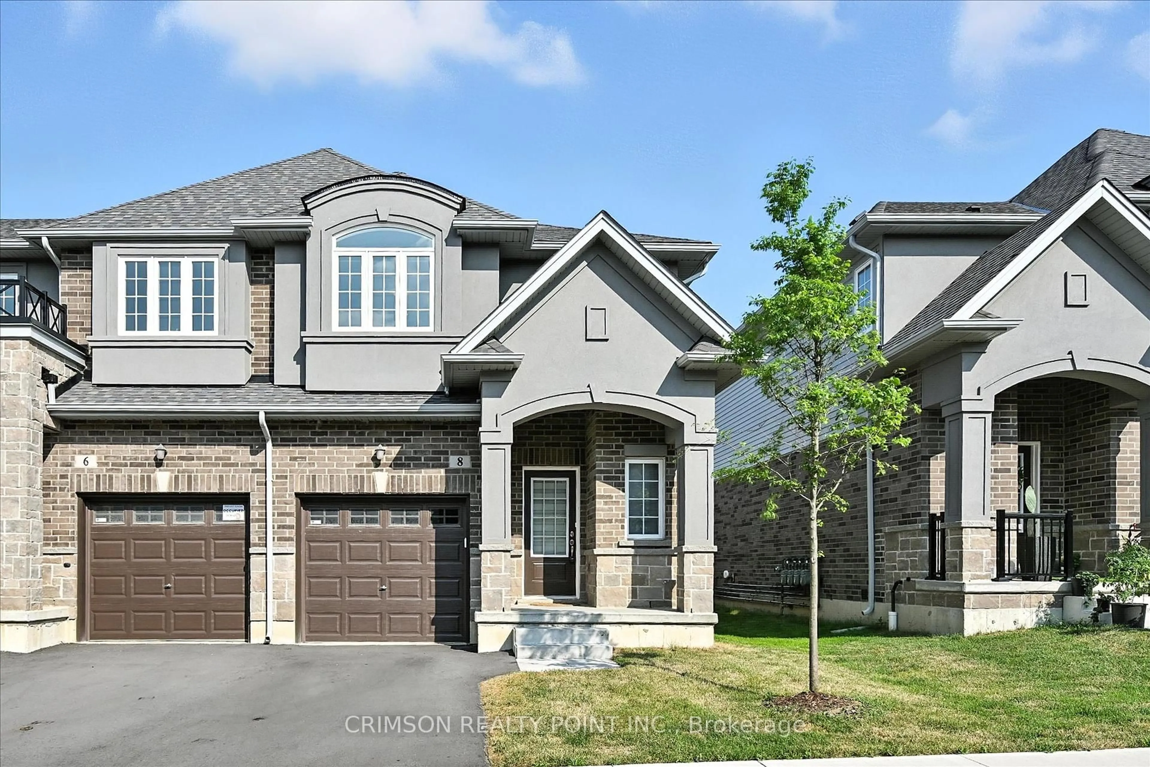 Home with brick exterior material, street for 8 Linden Park Lane, Hamilton Ontario L9A 1Y1