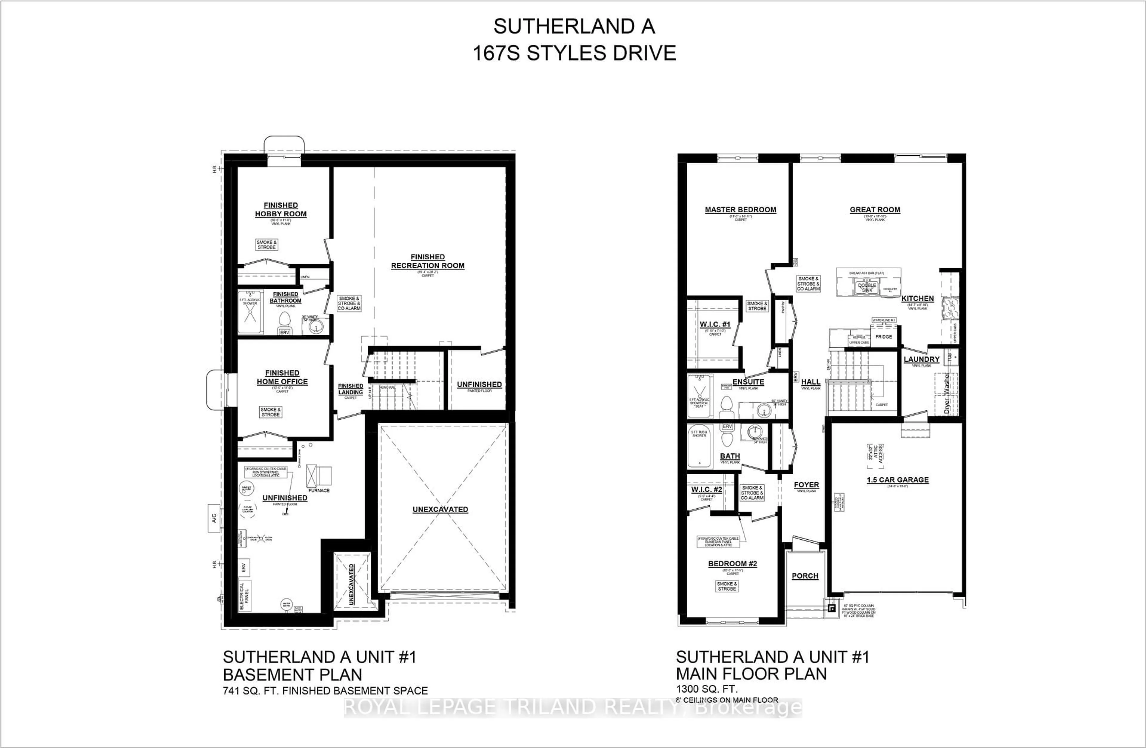 Floor plan for 167 STYLES Dr, St. Thomas Ontario N5R 0R1