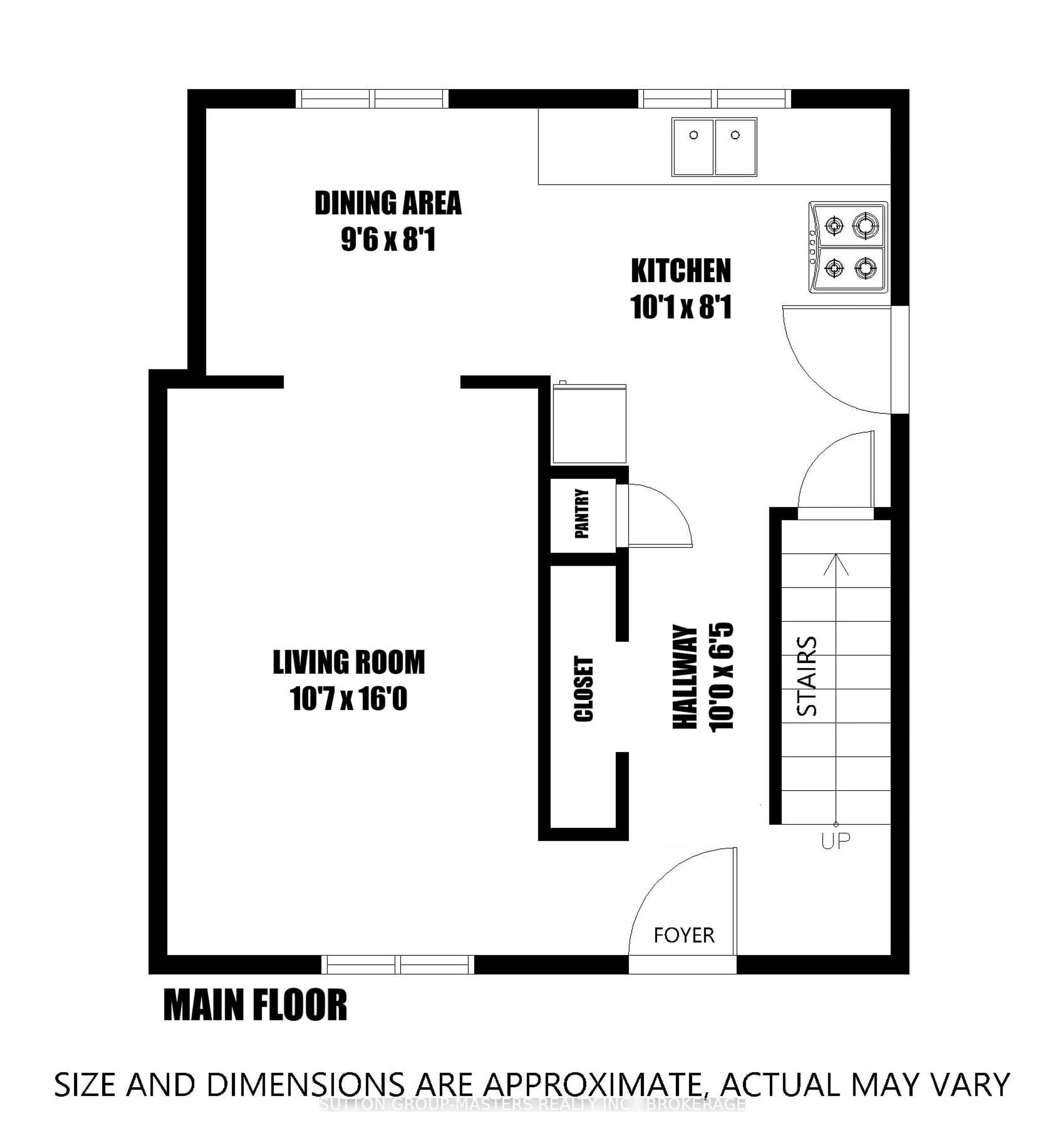 Floor plan for 7A Bishop St, Kingston Ontario K7M 3P5