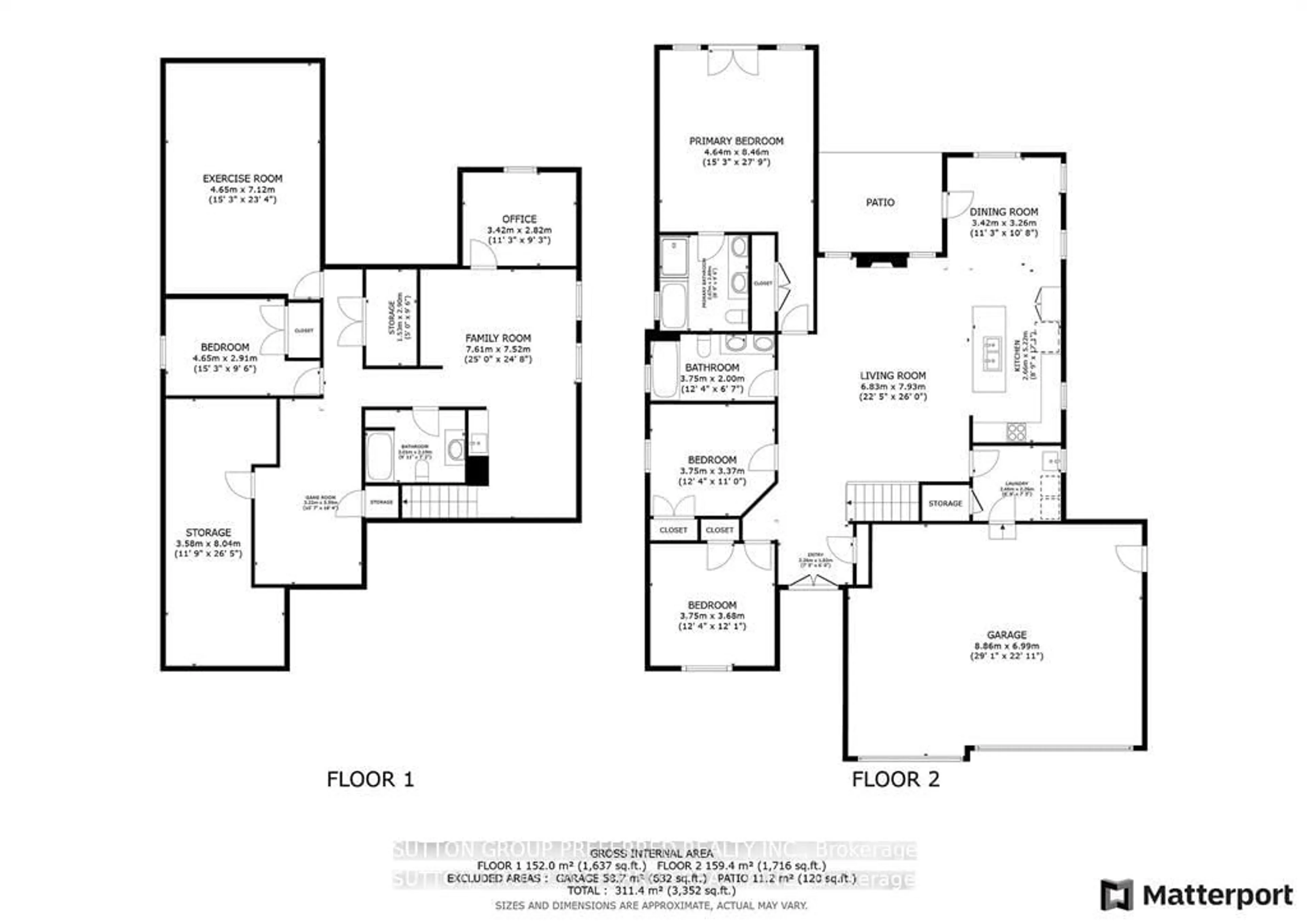 Floor plan for 3373 Pioneer Pkwy, London South Ontario N6P 0A8