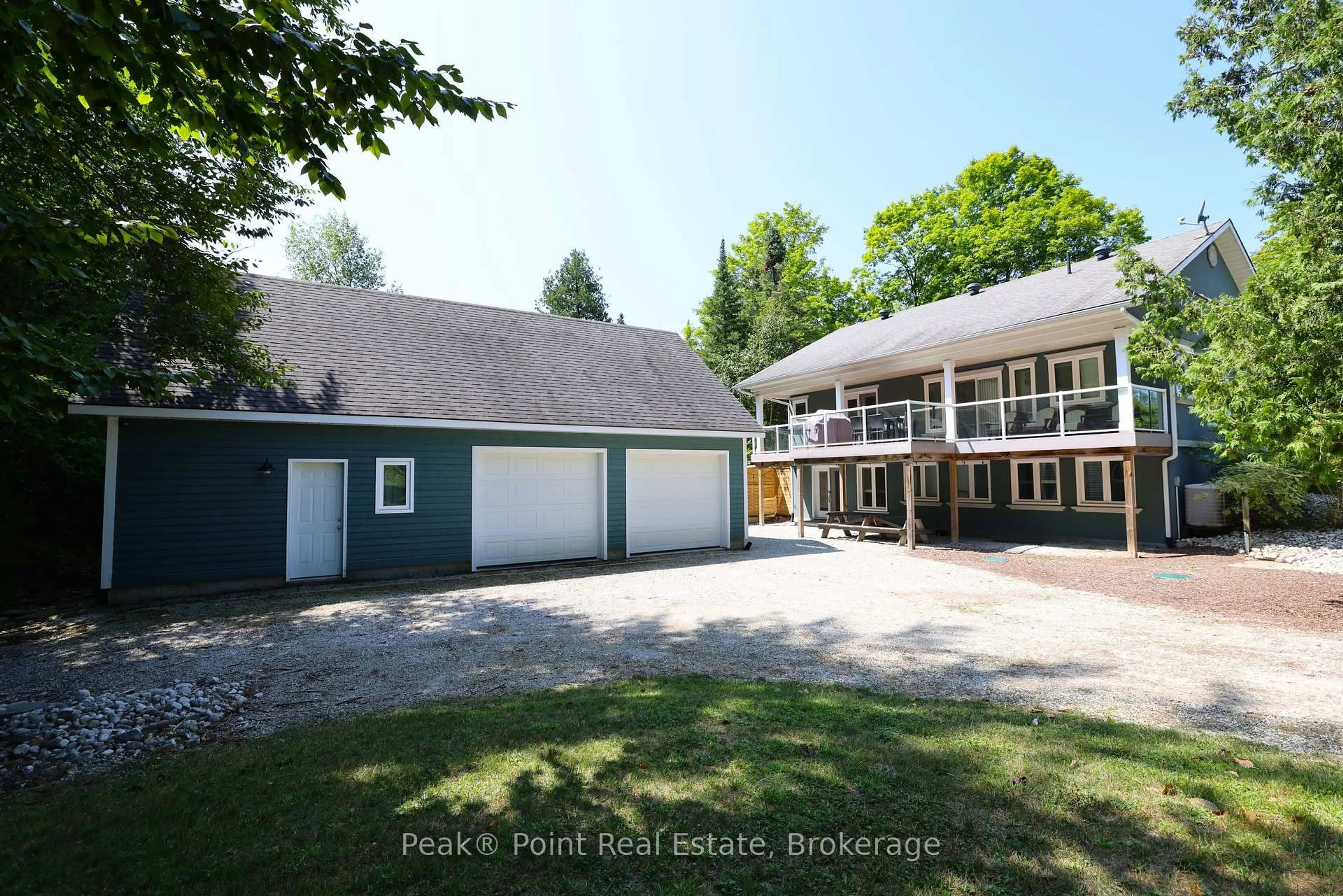 A pic from outside/outdoor area/front of a property/back of a property/a pic from drone, unknown for 37 Silver Lake Cres, South Bruce Peninsula Ontario N0H 2G0