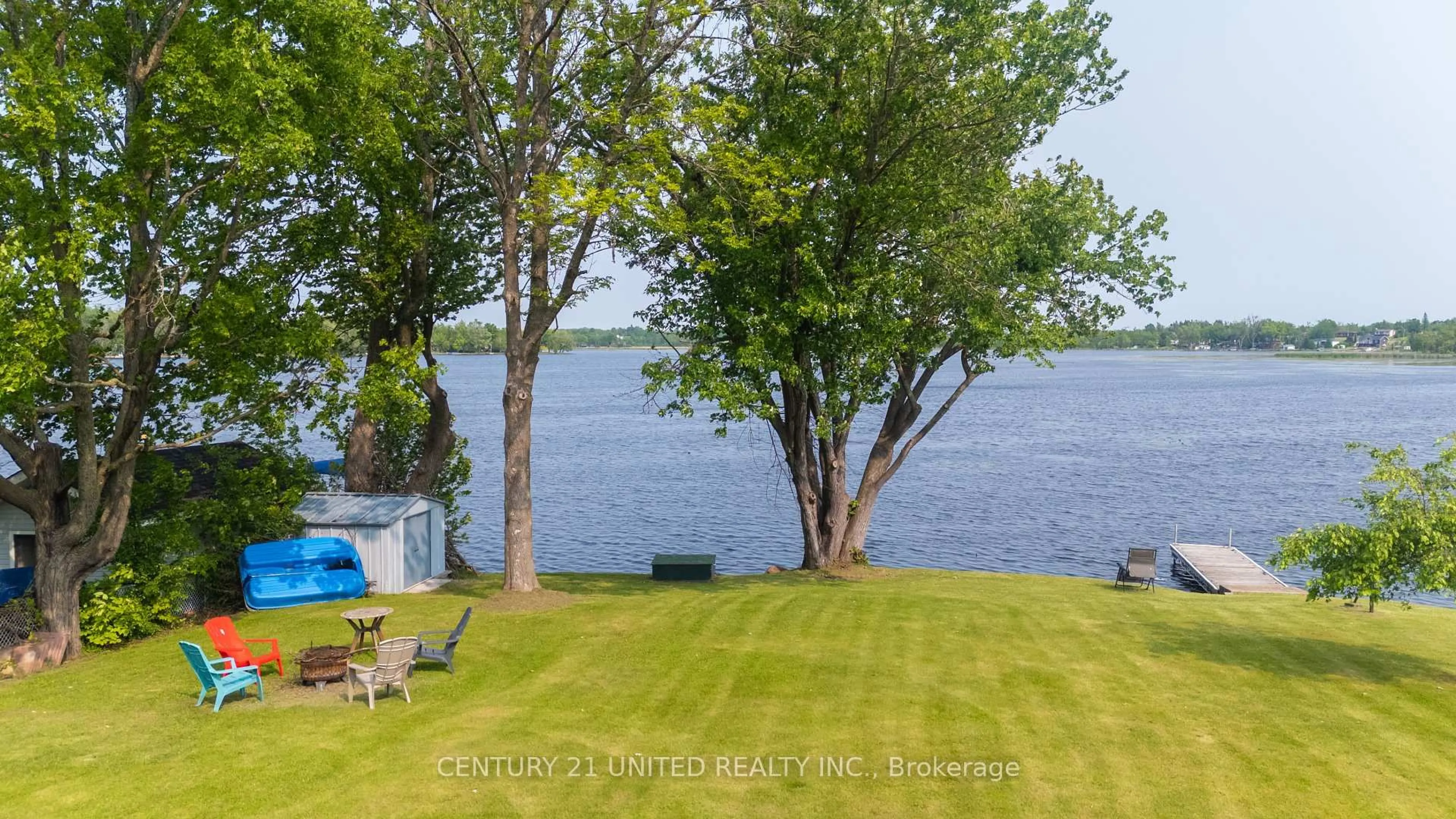 A pic from outside/outdoor area/front of a property/back of a property/a pic from drone, water/lake/river/ocean view for 1293 Scollard Line, Selwyn Ontario K0L 1T0