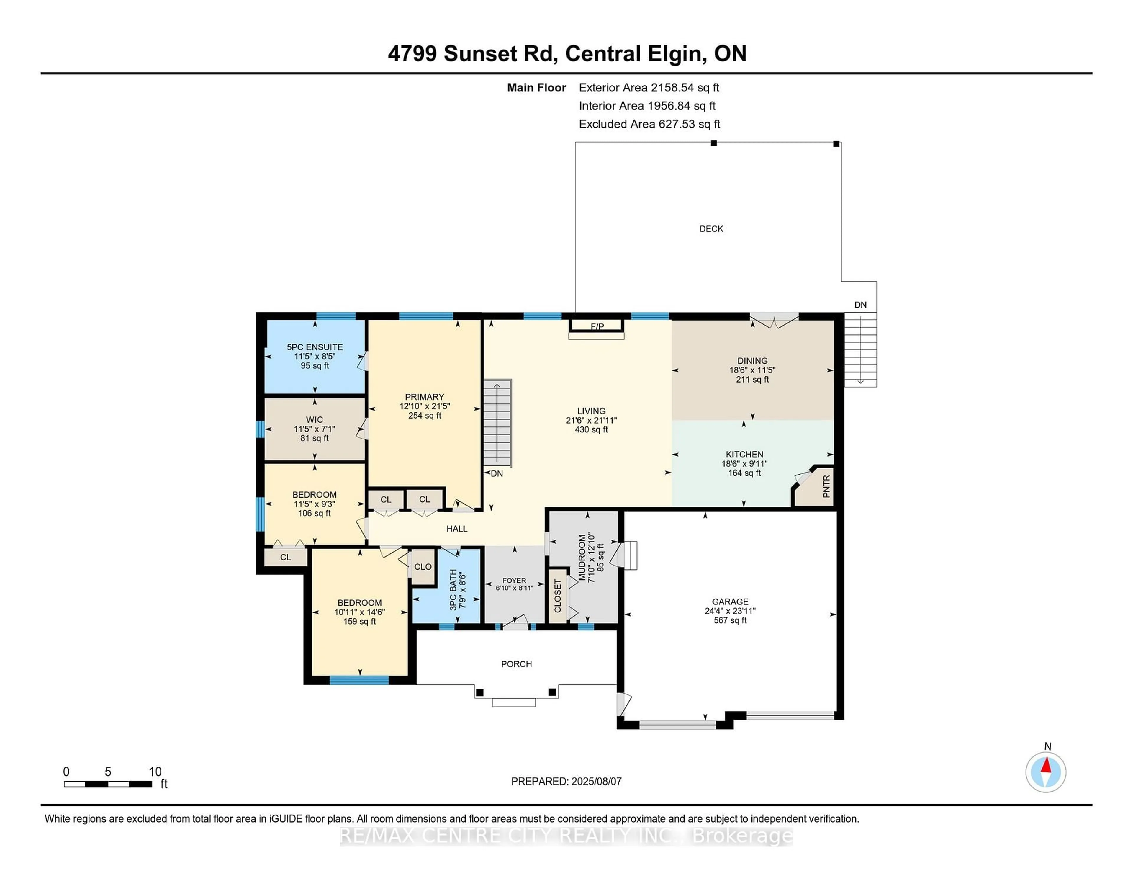 Floor plan for 4799 Sunset Rd, Central Elgin Ontario N5L 1J1