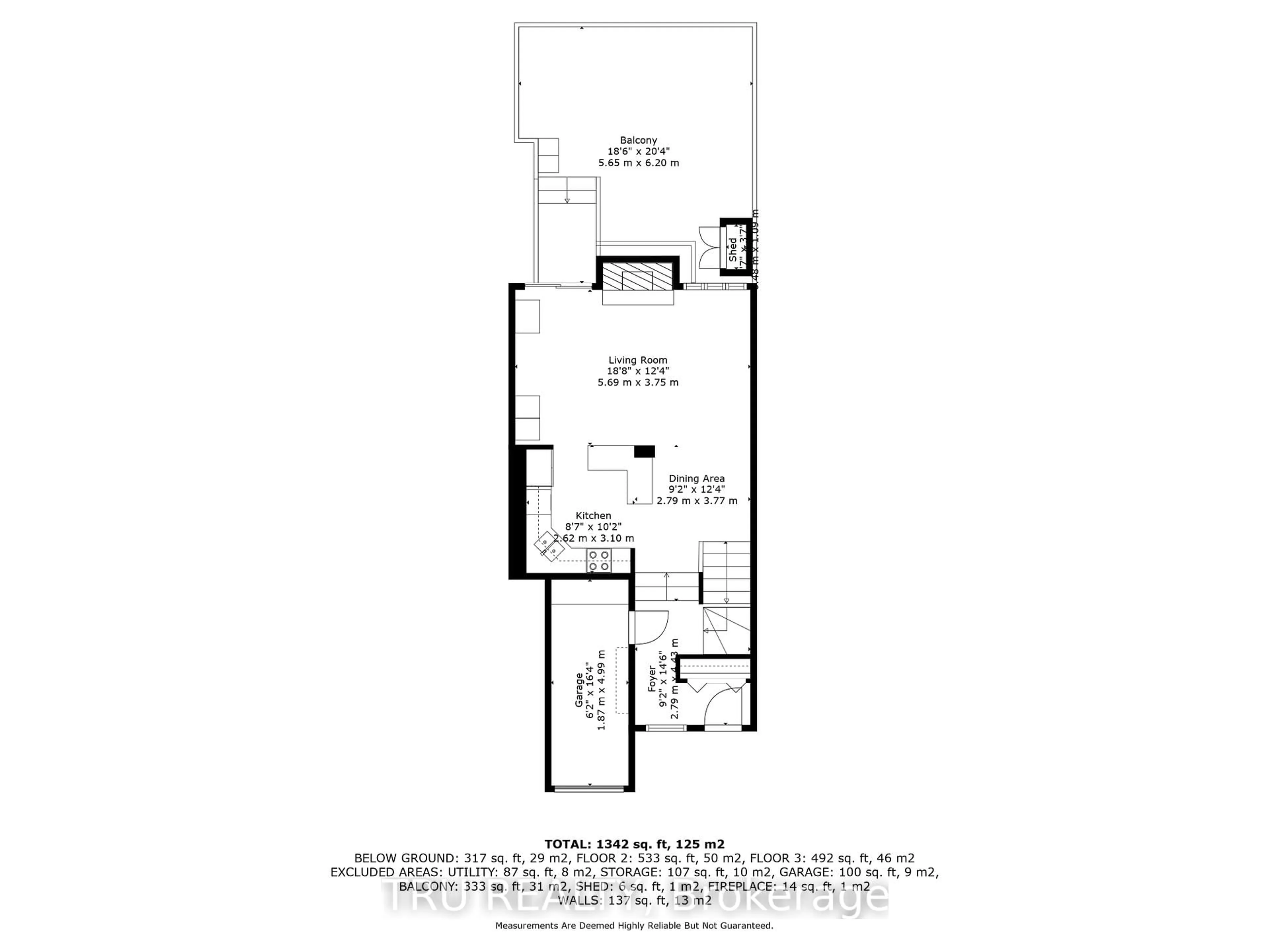Floor plan for 2023 O Ave, Ottawa Ontario K1G 0B1