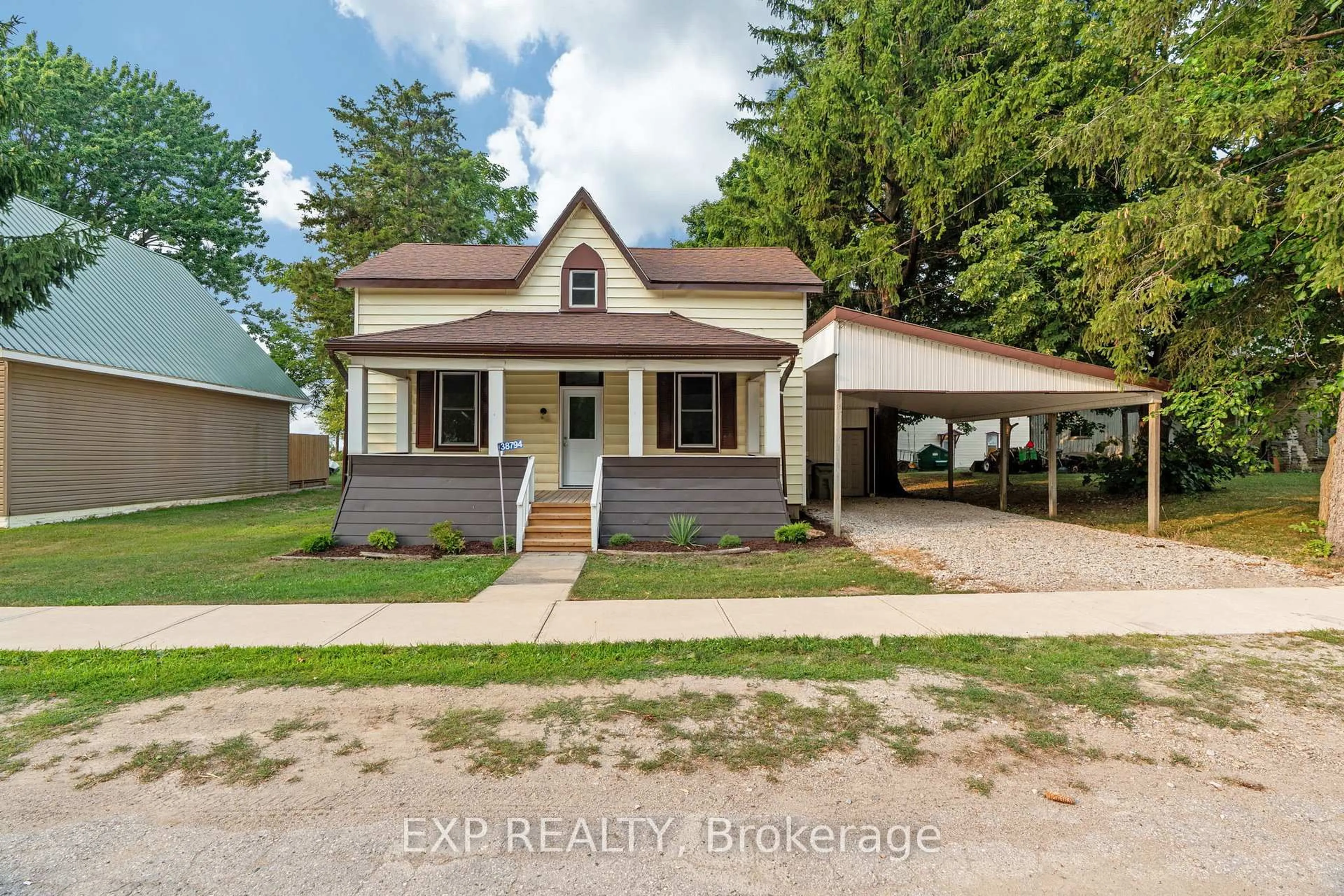 A pic from outside/outdoor area/front of a property/back of a property/a pic from drone, street for 38794 Mill Rd, Bluewater Ontario N0M 2R0