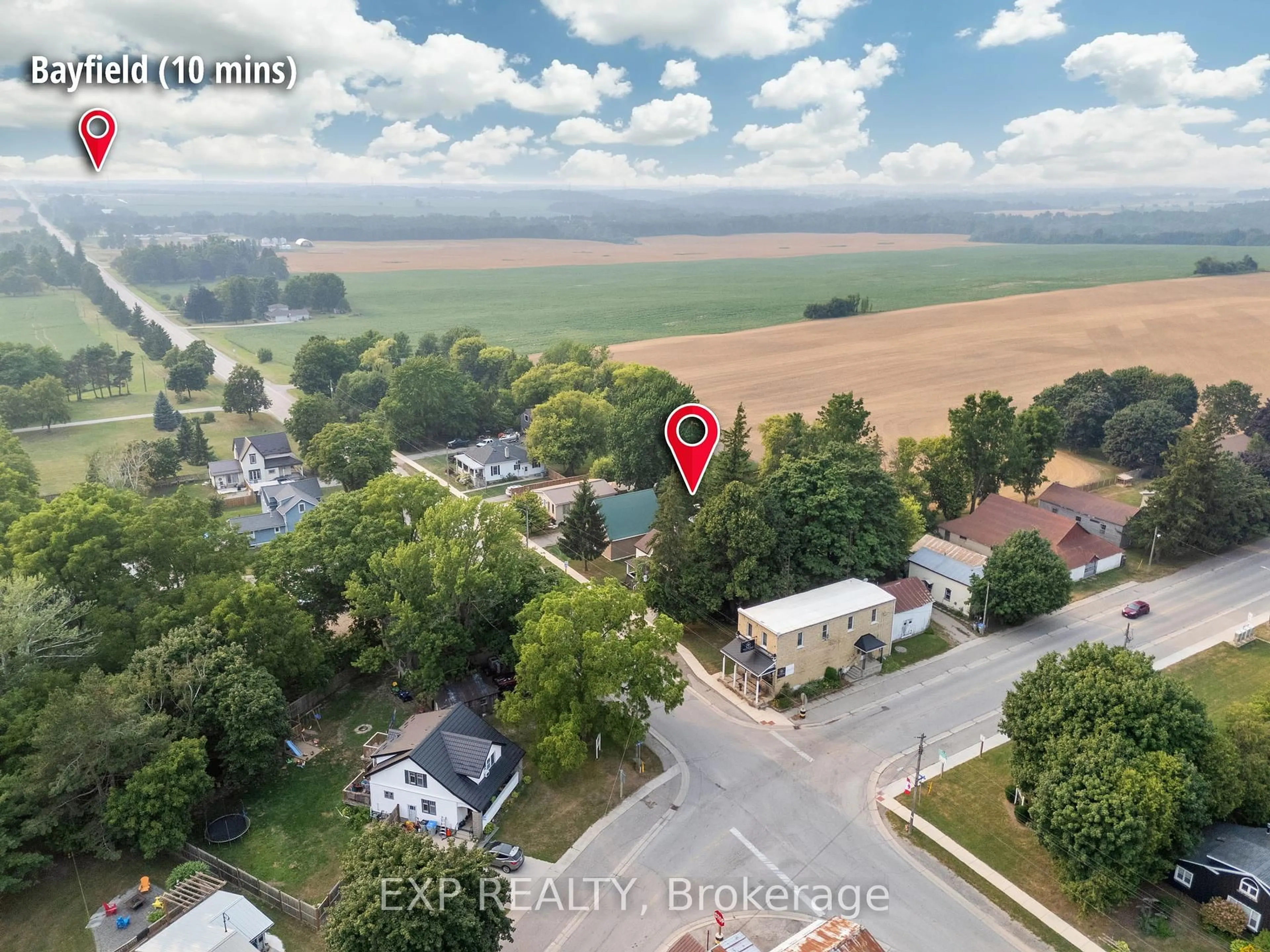 A pic from outside/outdoor area/front of a property/back of a property/a pic from drone, unknown for 38794 Mill Rd, Bluewater Ontario N0M 2R0